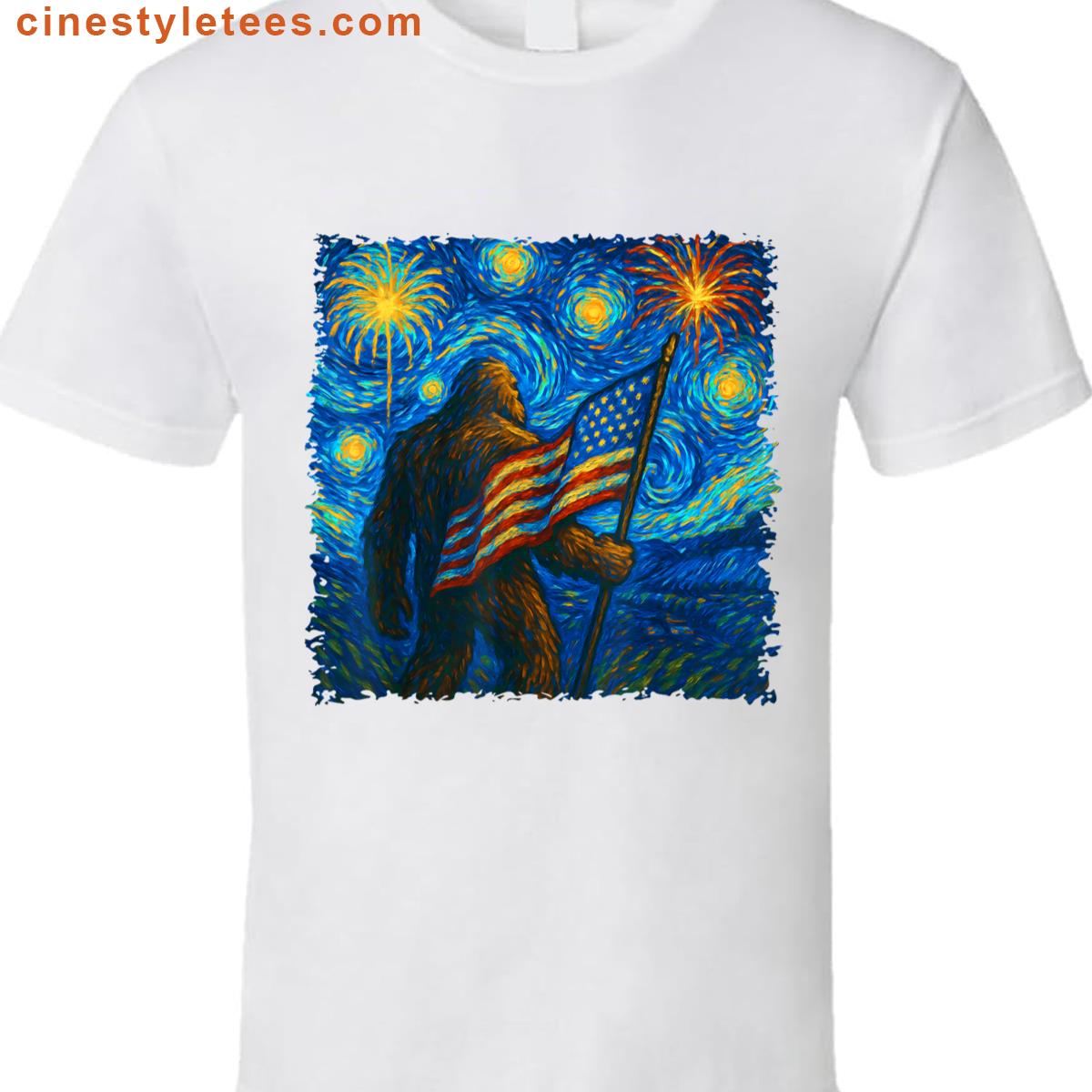 Bigfoot 4th Of July Festive Design Shirt