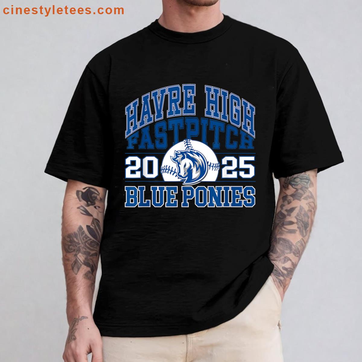 Blue Pony Fastpitch Shirt