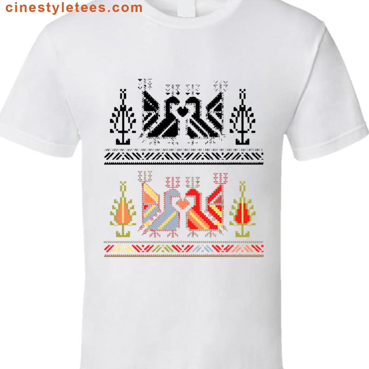 Bulgarian Folk Art Oversized Shirt