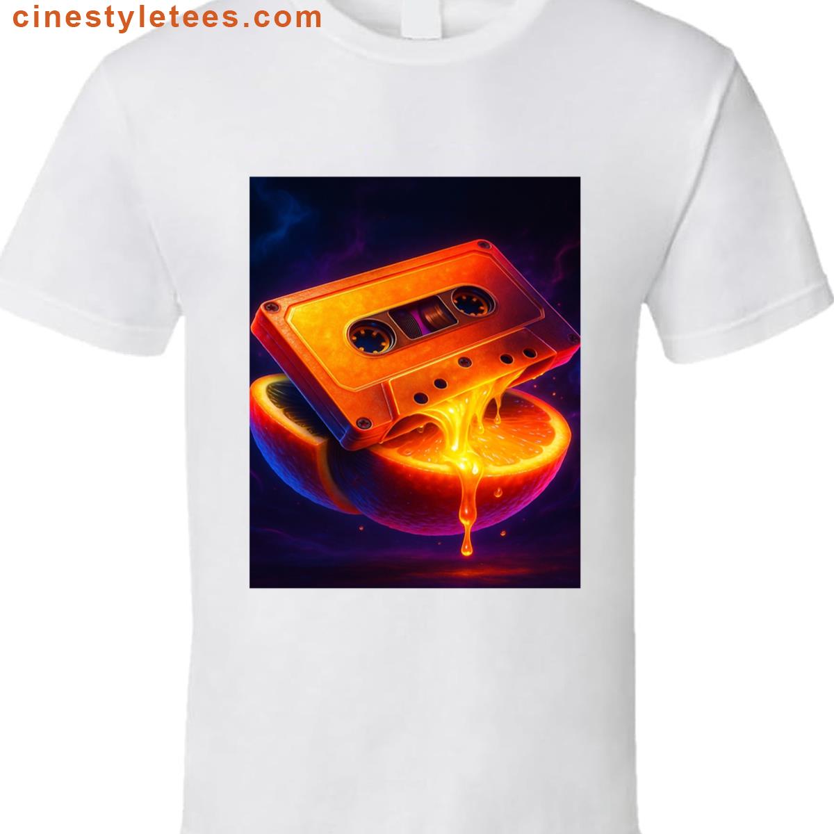 Cassette Citrus Neon Art Shirt