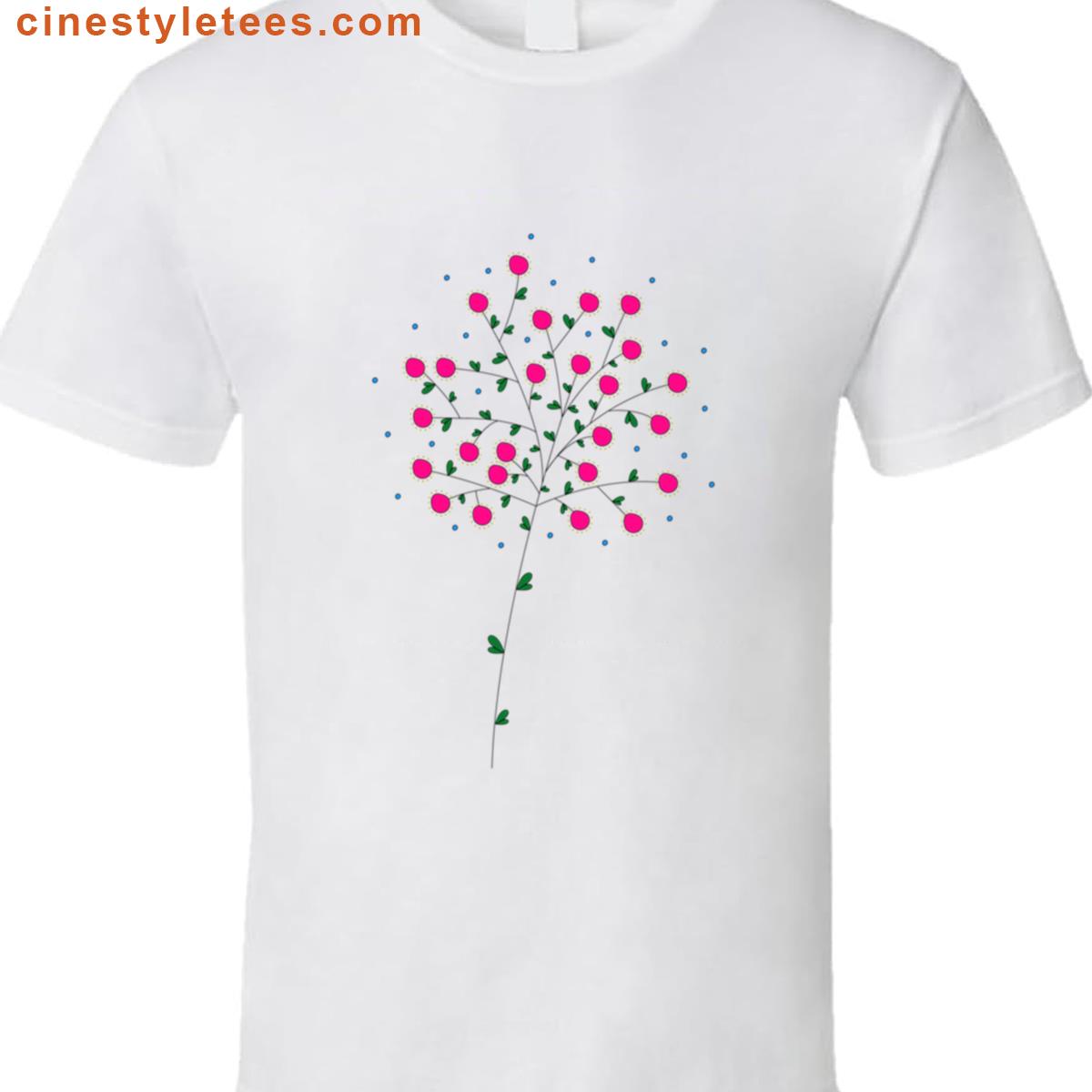 Colorful Floral Illustration Shirt