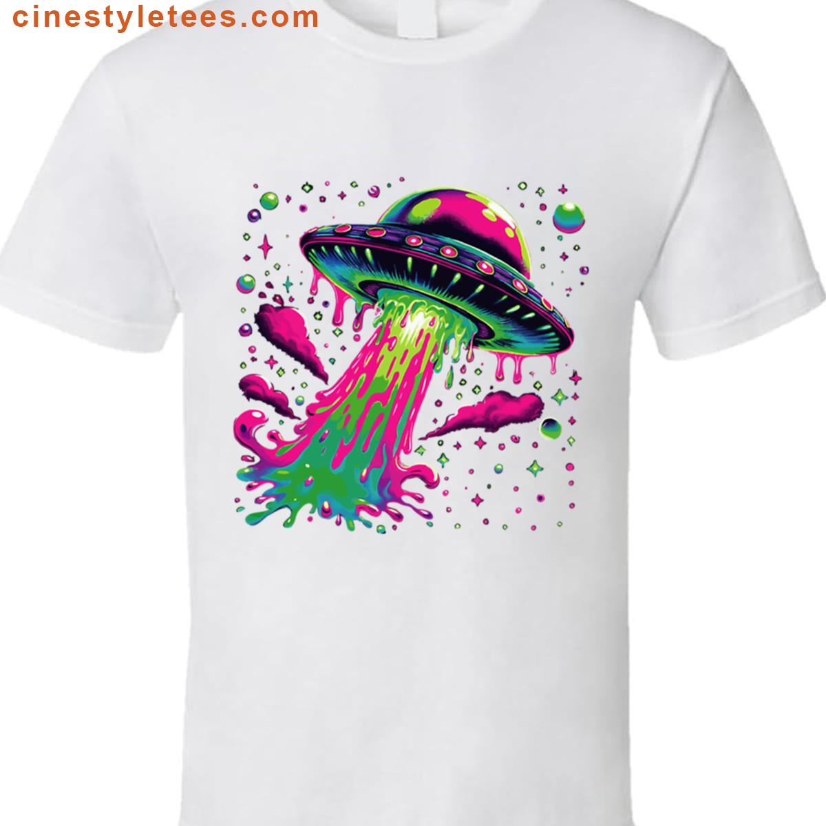 Colorful Ufo Graphic Shirt