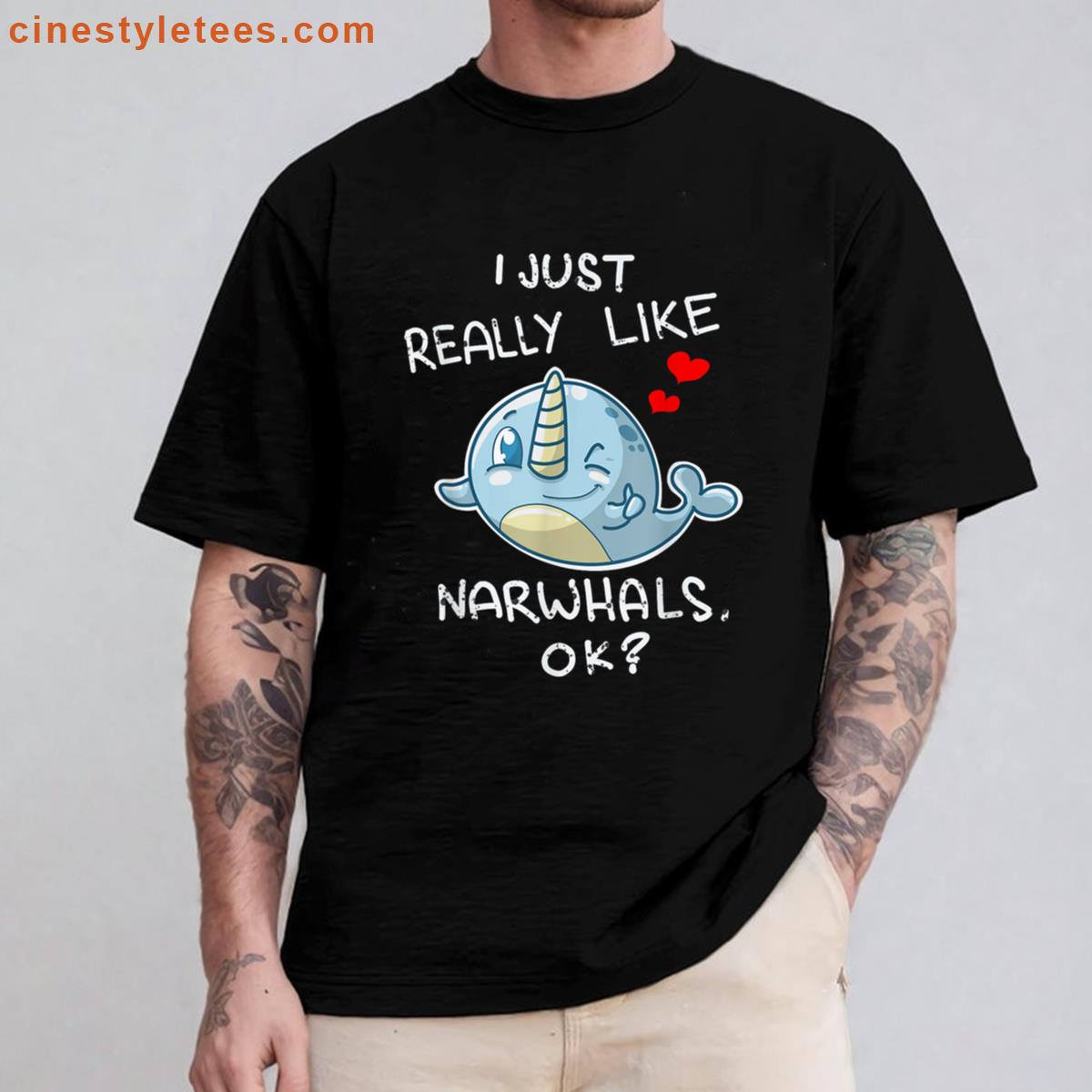 Cute Narwhal For Narwhal Lovers Shirt