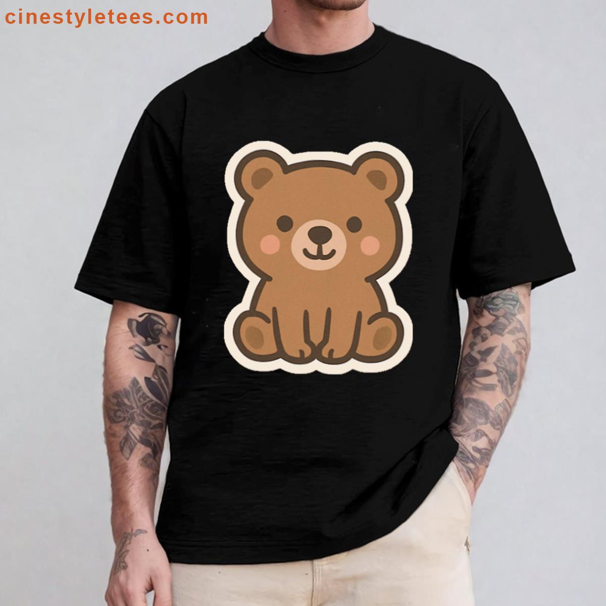 Cute Sitting Bear For Nature Lovers Shirt