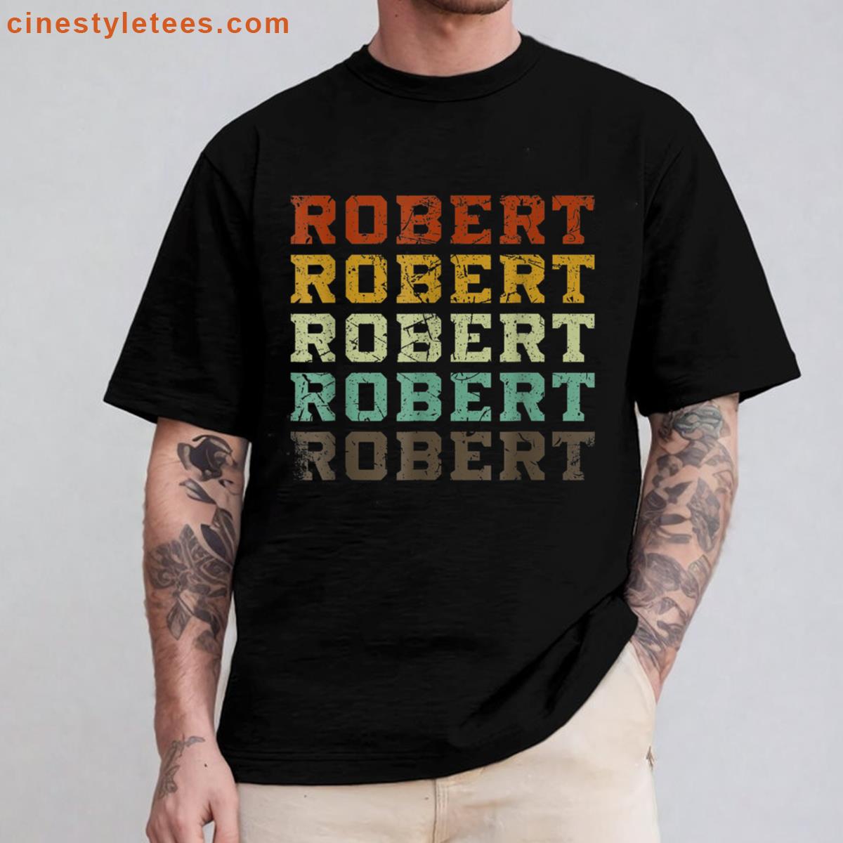 First Name Robert Retro Shirt