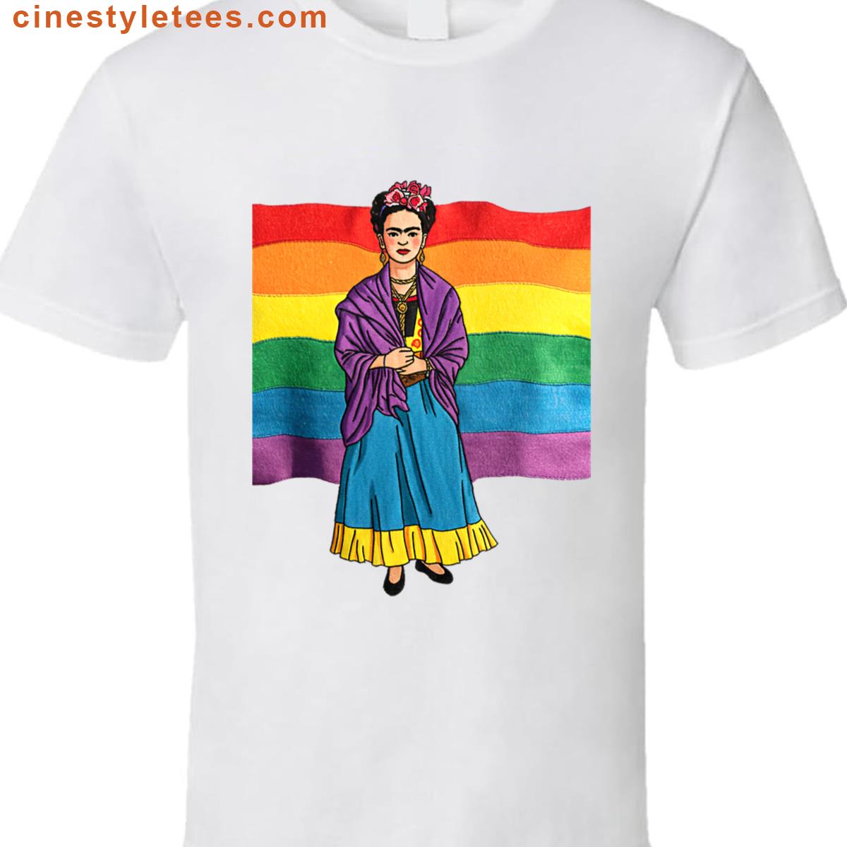 Frida Kahlo Rainbow Flag Shirt