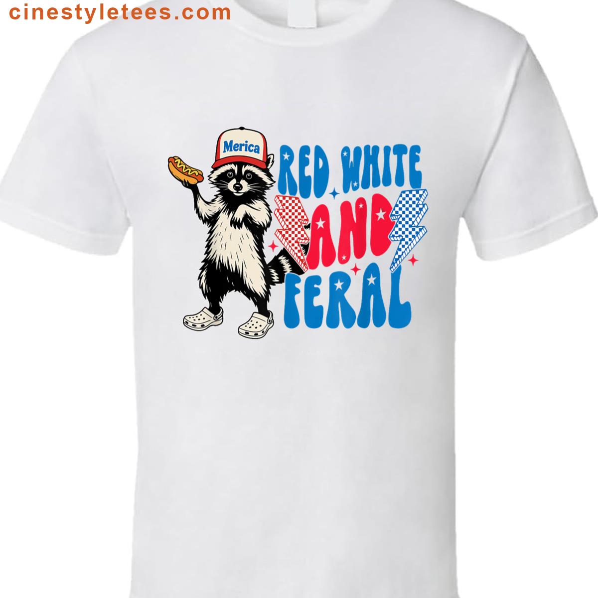 Funny Raccoon Patriotic Shirt