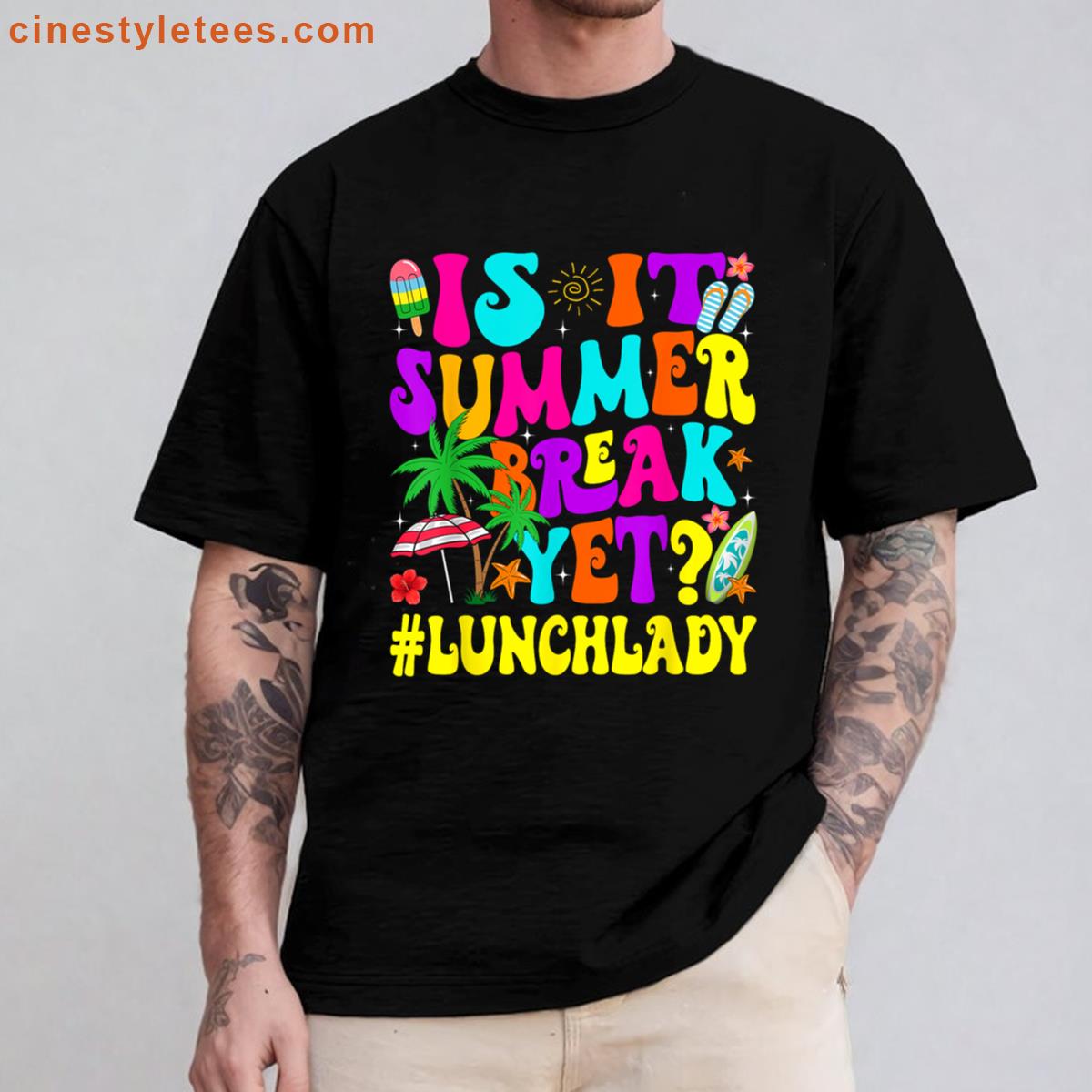 Funny Summer Break Lunch Lady Shirt