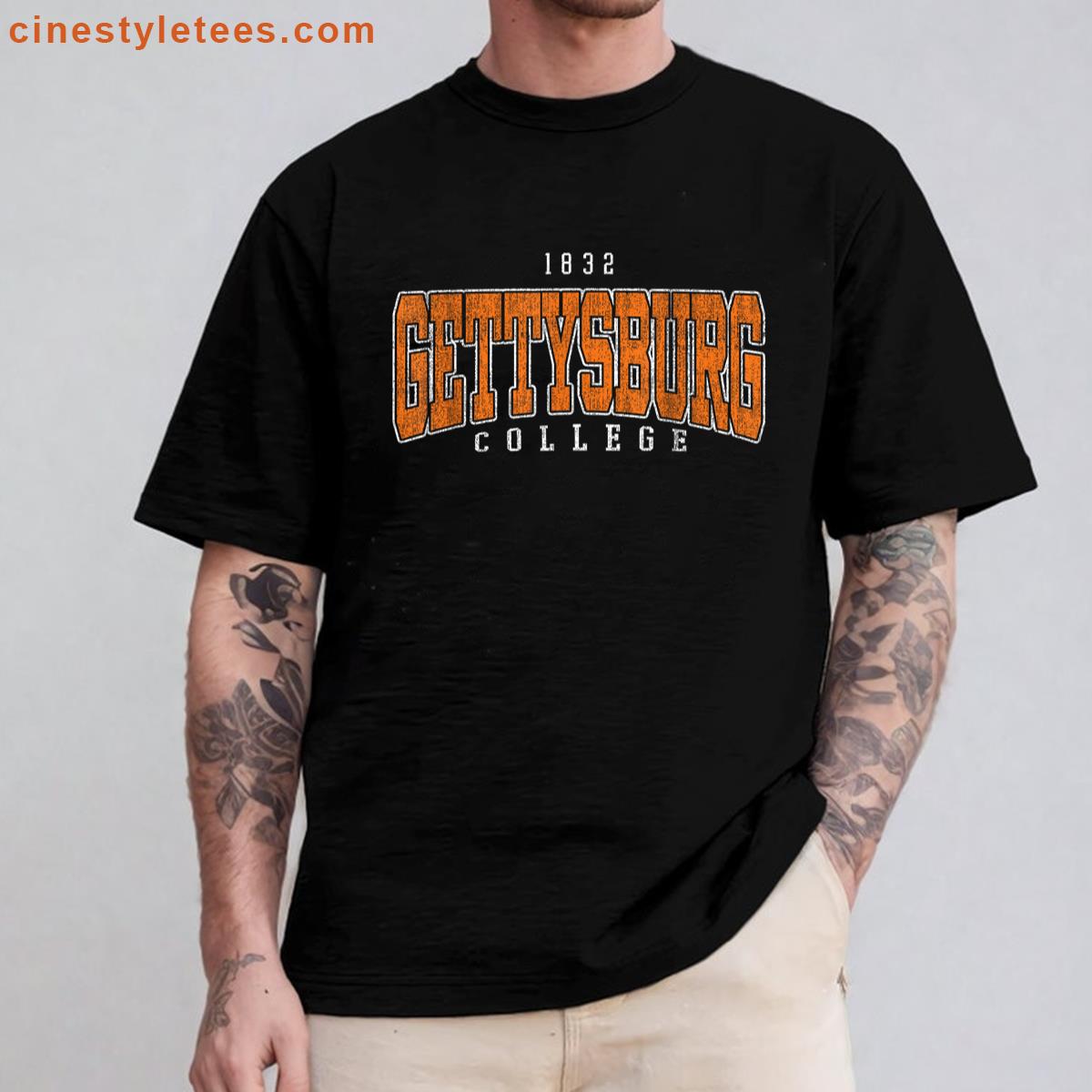 Gettysburg Arch Athletic Vintage Tee Shirt