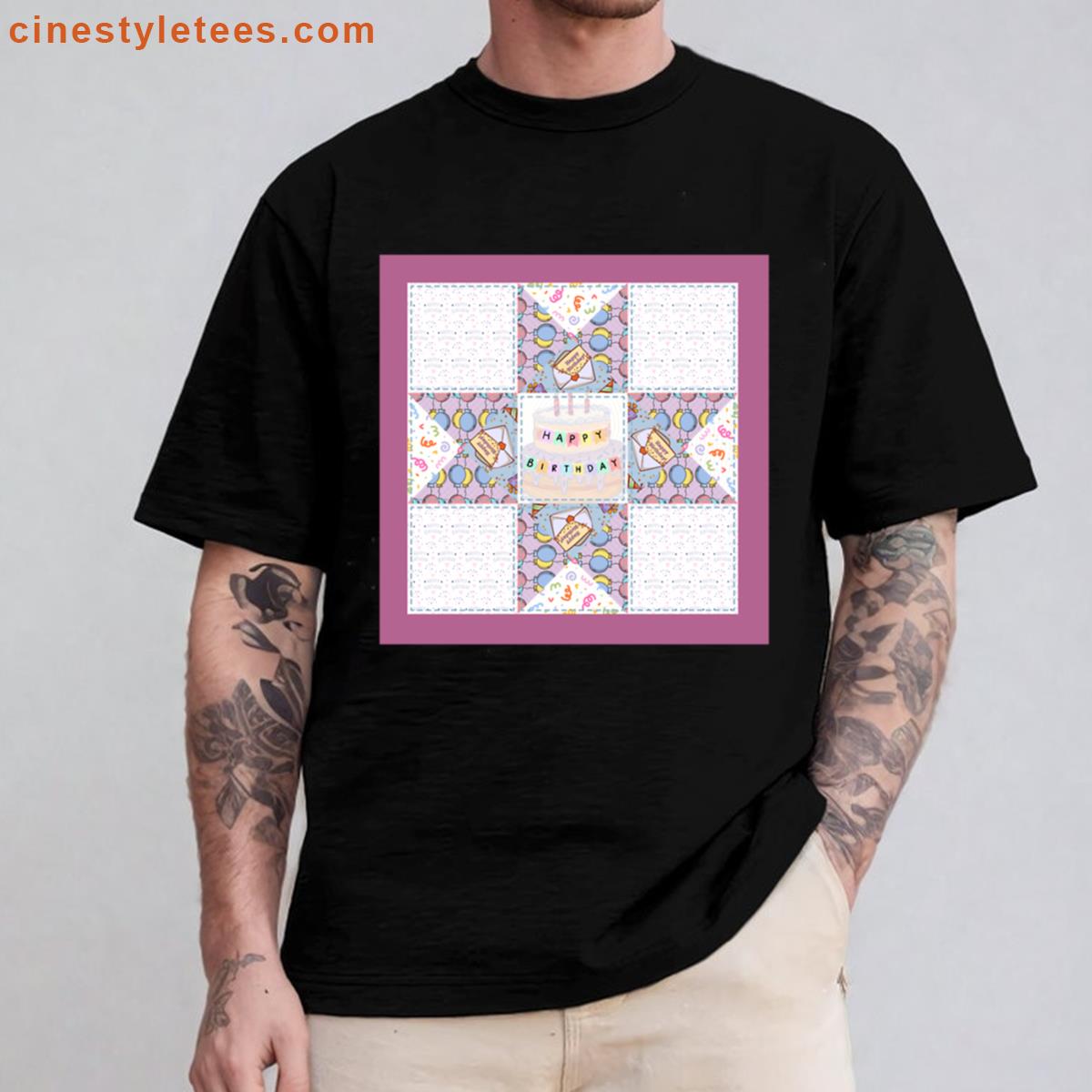 Happy Birthday Quilt Shirt
