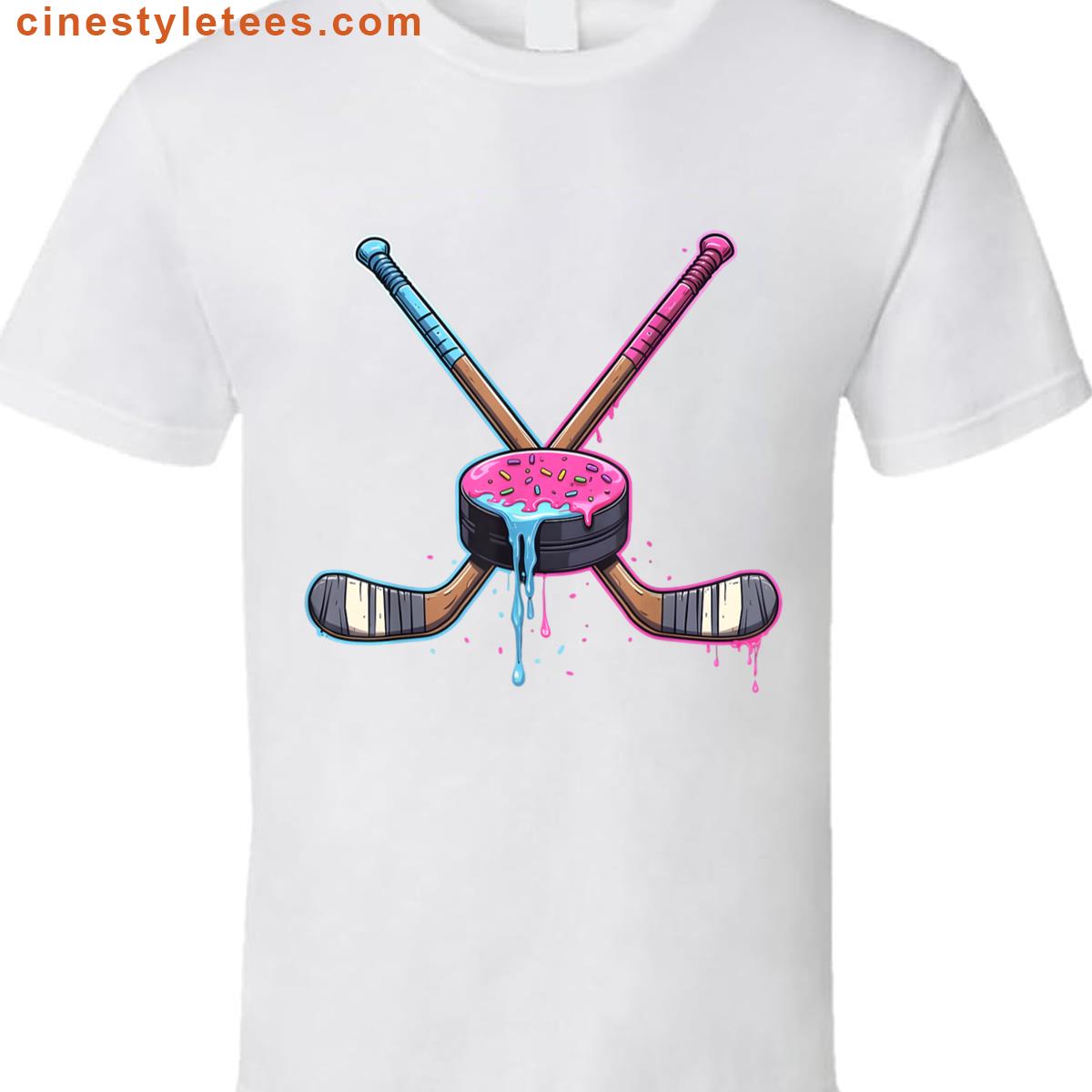 Hockey Ice Cream Drip Boys Youth Shirt