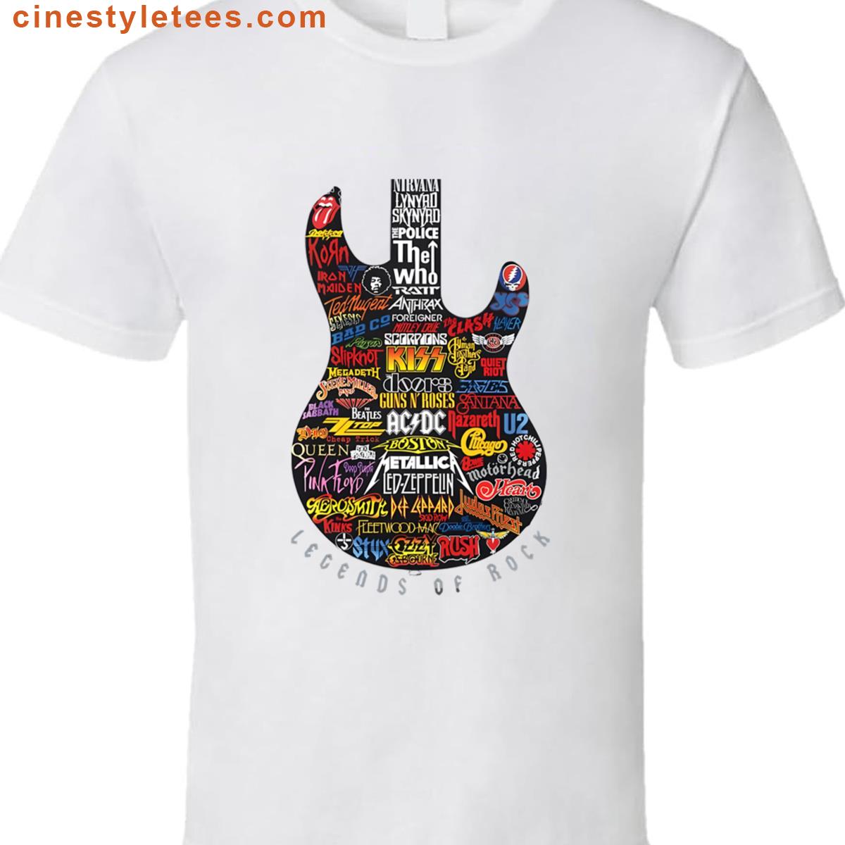Legends Of Rock Music Lovers Shirt