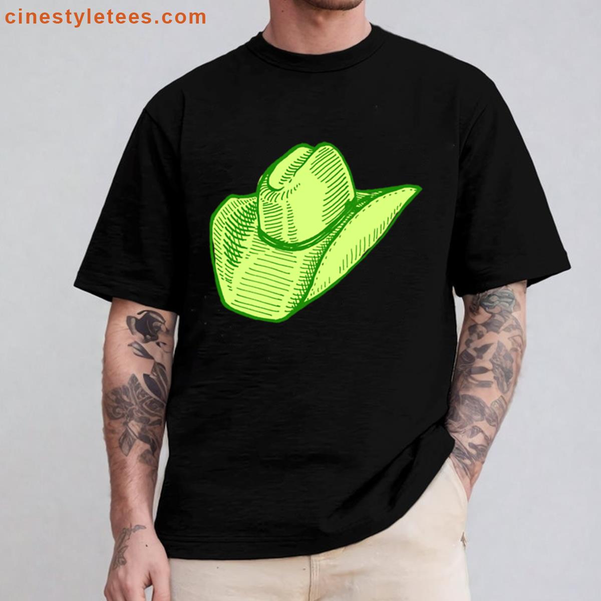 Lime Cowgirl Hat Shirt