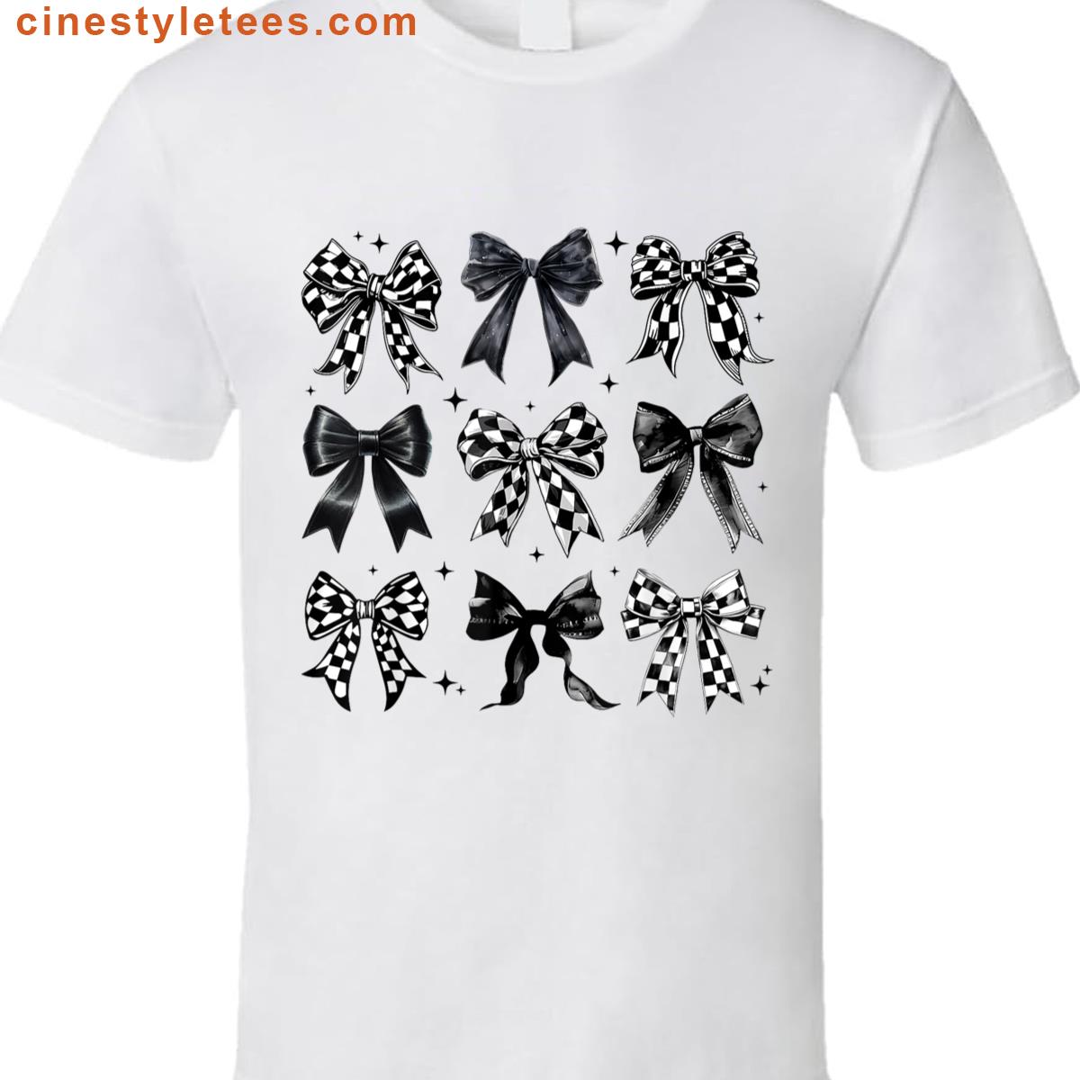 Racing Coquette Bow For Girls Shirt