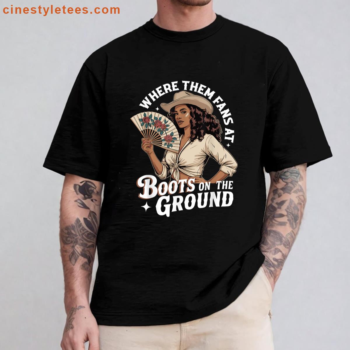 Cowgirl Fans At Boots Shirt