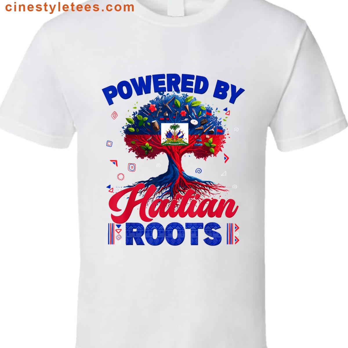 Haitian Roots Flag Design Shirt