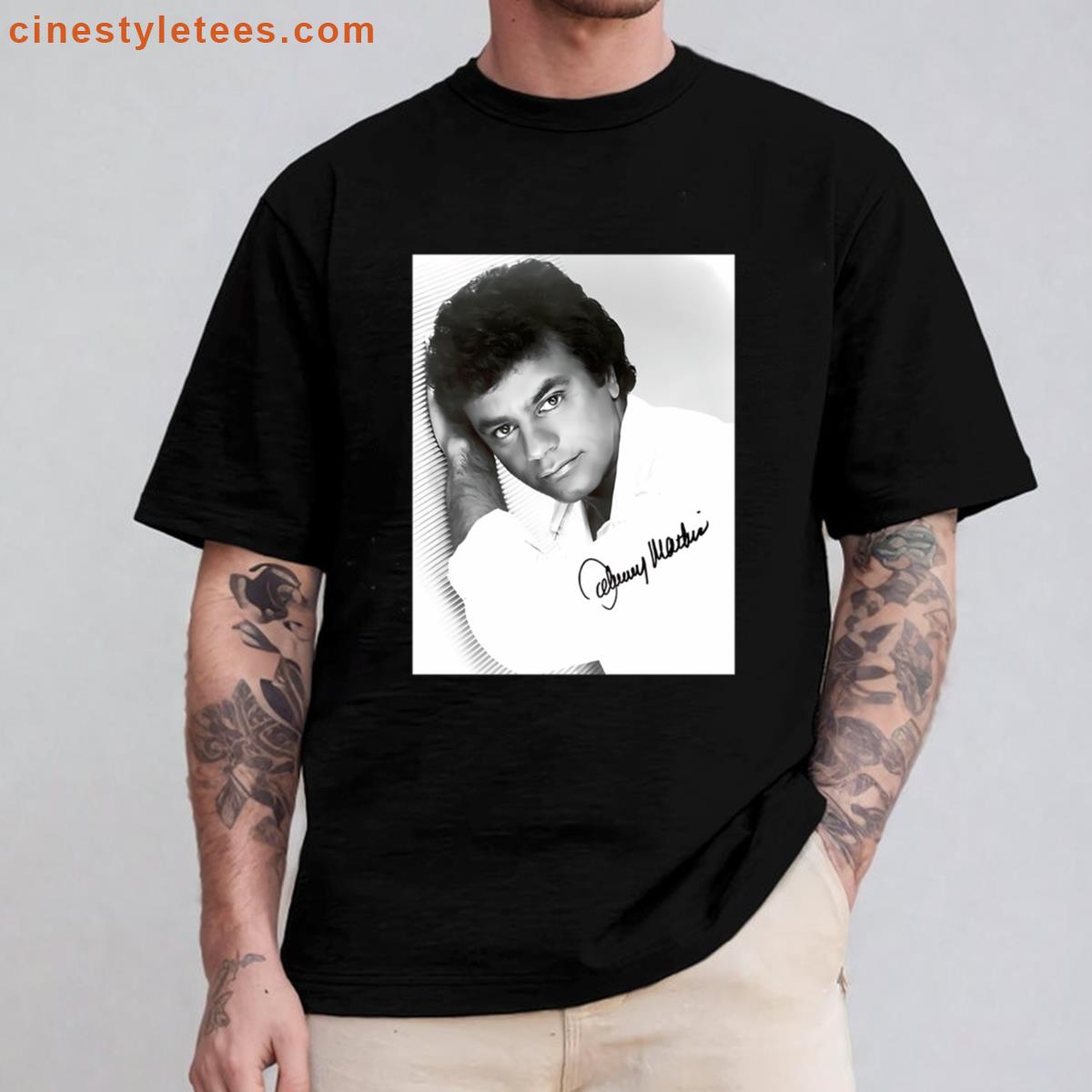 Johnny Mathis Autograph Shirt