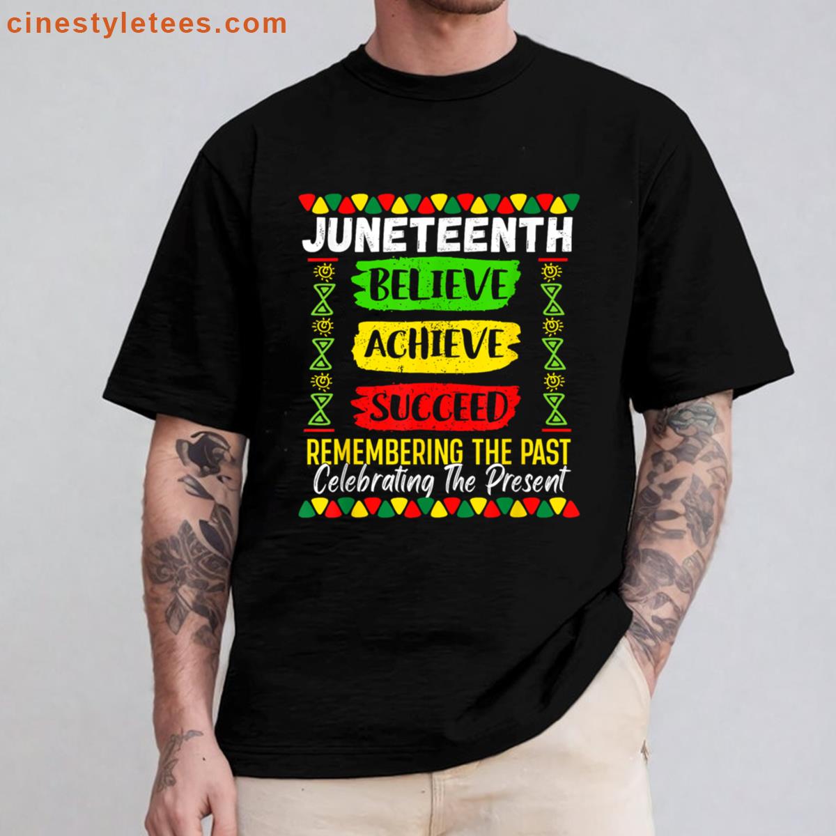 Juneteenth Believe Achieve Shirt