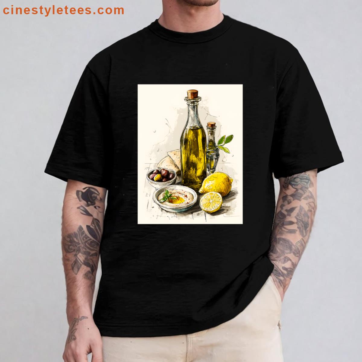 Mediterranean Ingredients Rustic Tee Shirt