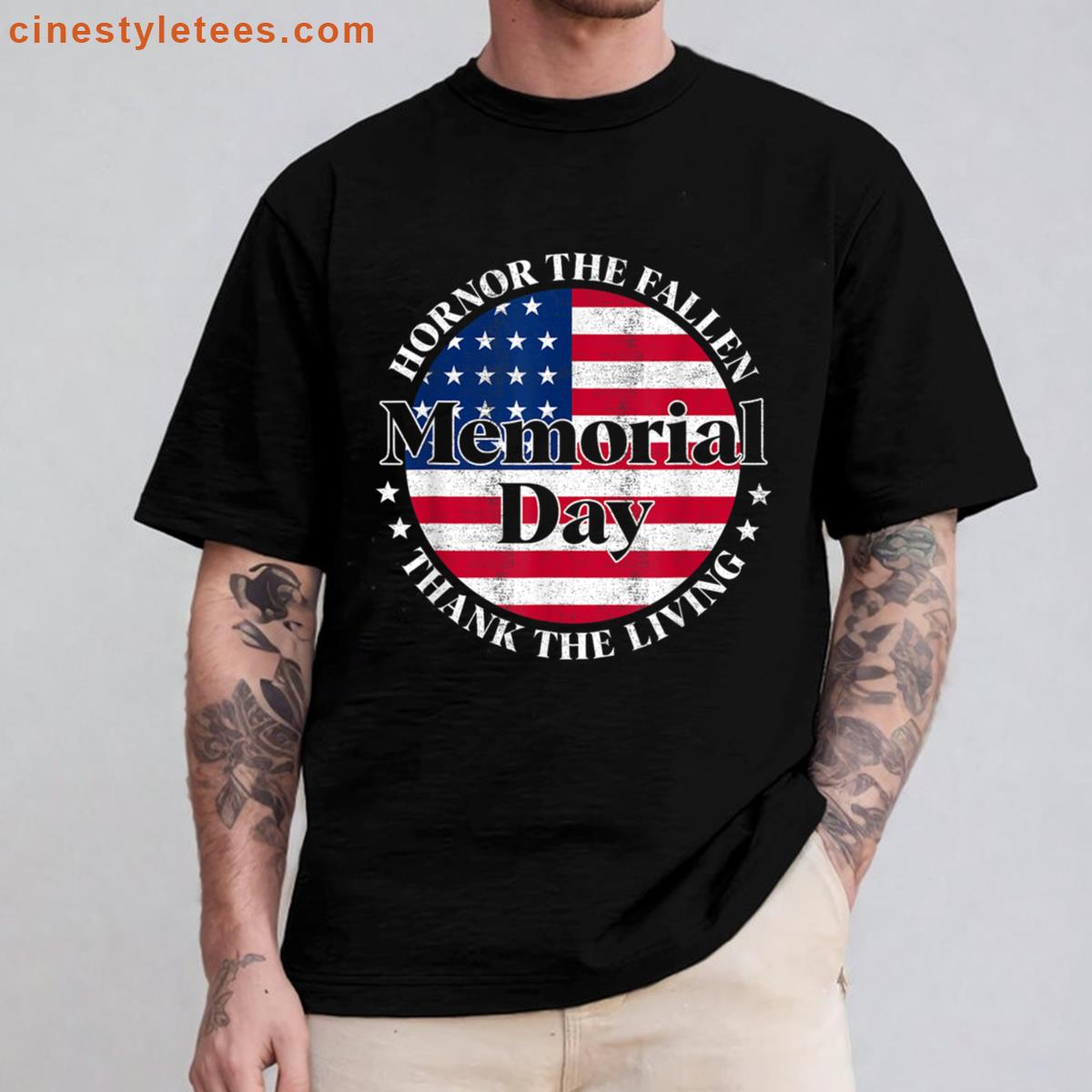 Memorial Day Us Flag Tee Shirt
