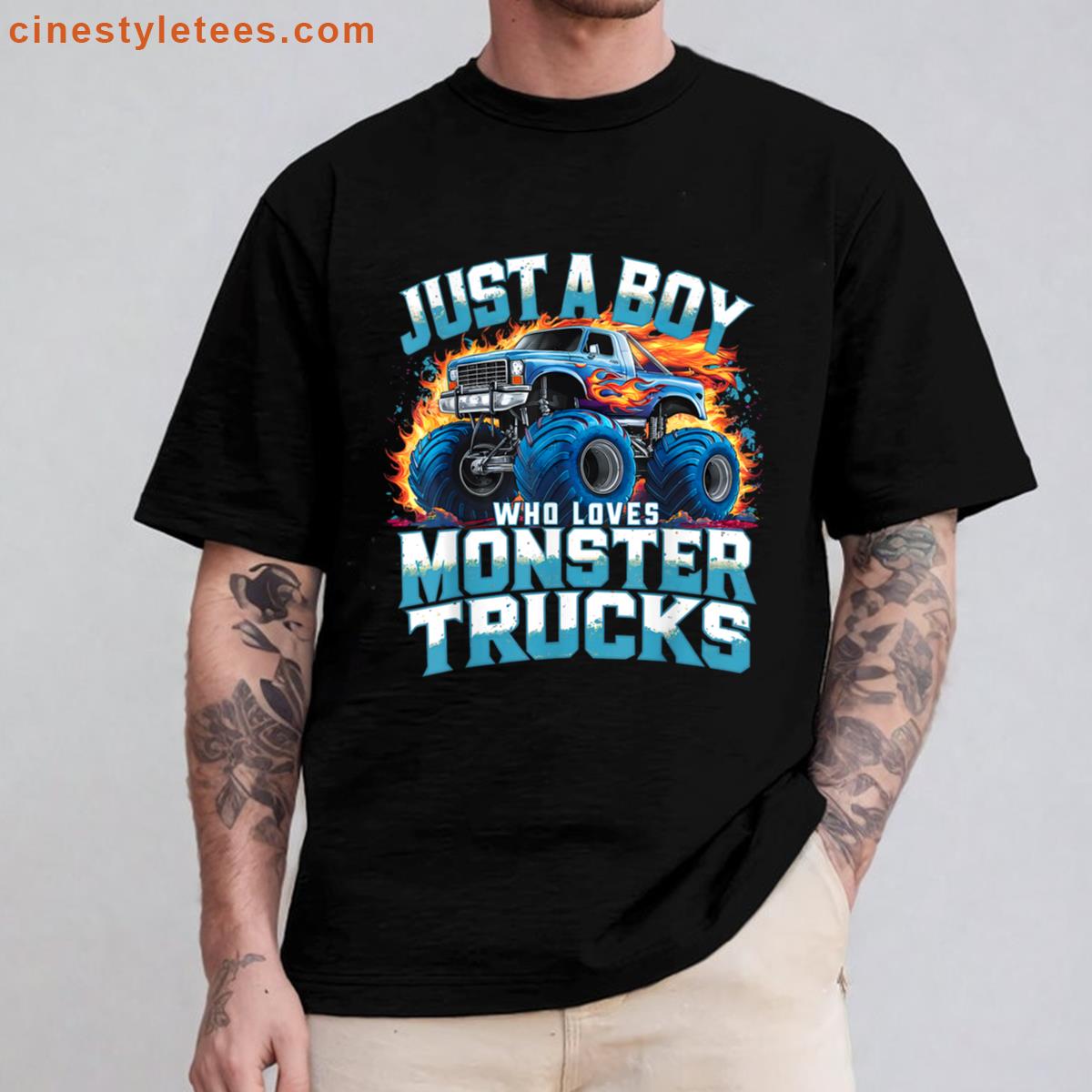 Monster Trucks Boy Love Shirt
