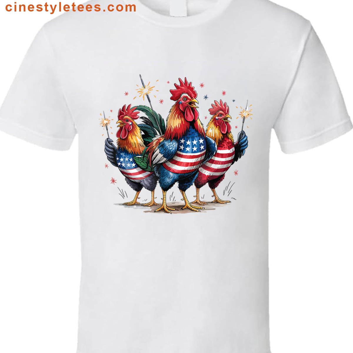 Patriotic Chicken Lover Shirt