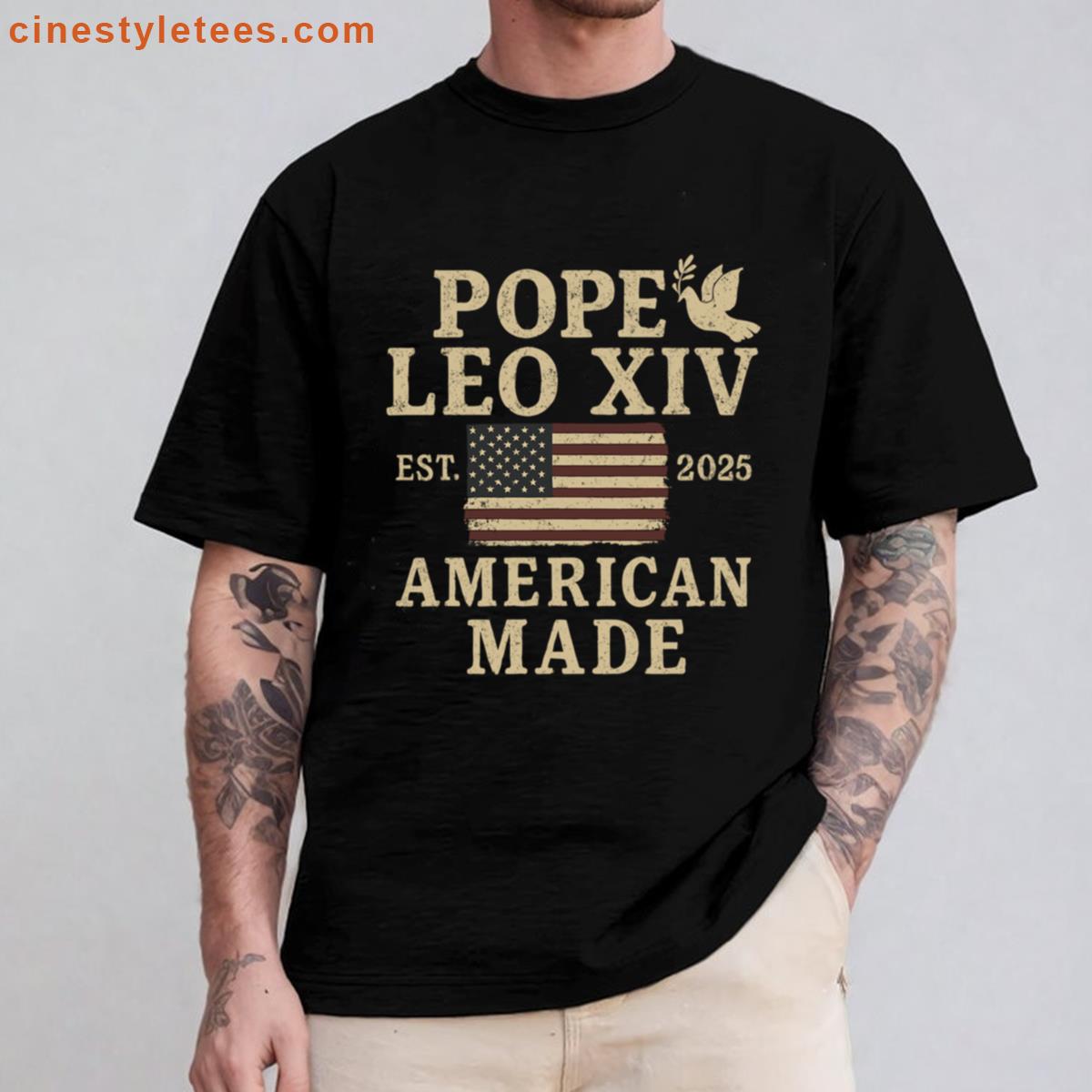 Pope Leo Xiv American Made Shirt