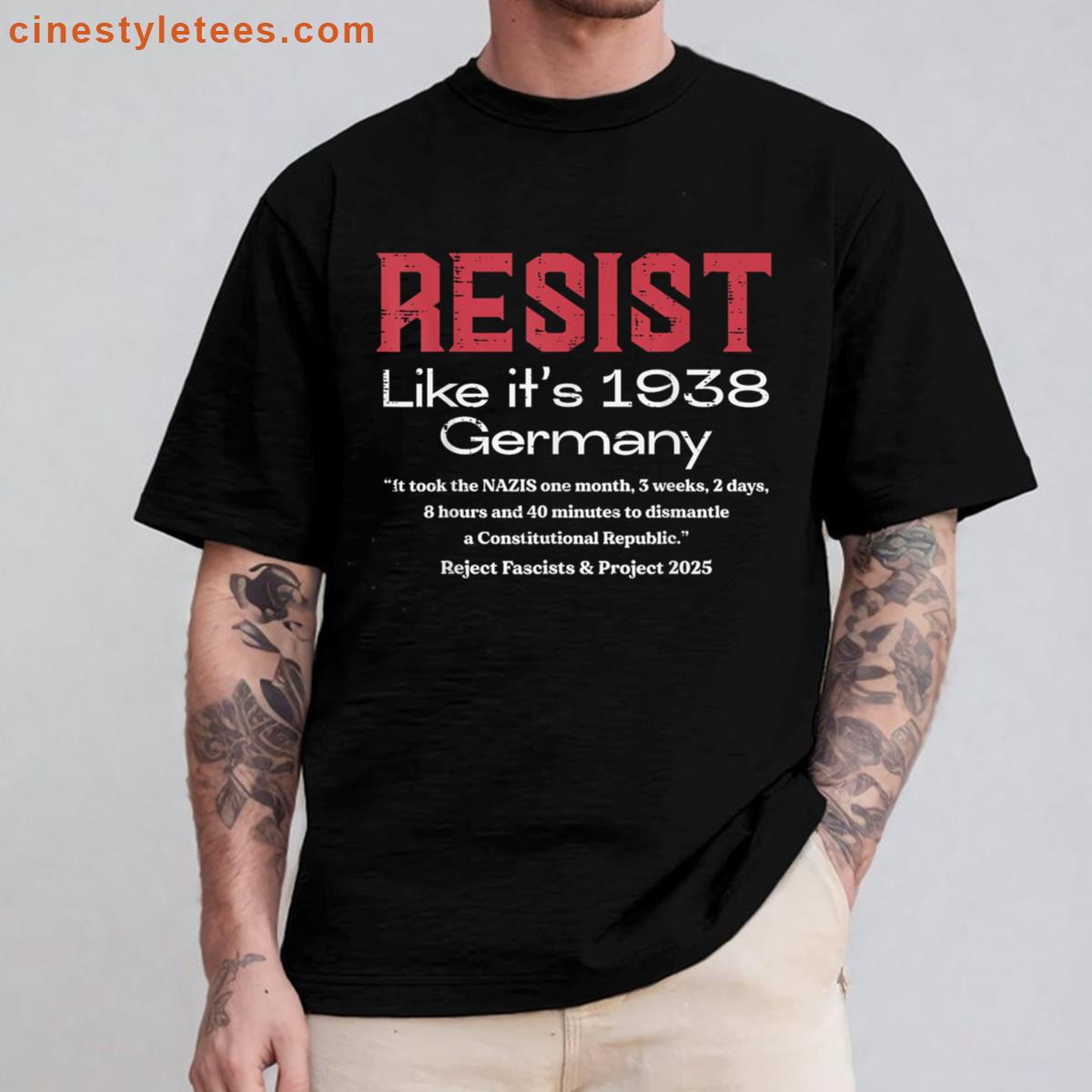 Resist Protest 1938 Shirt