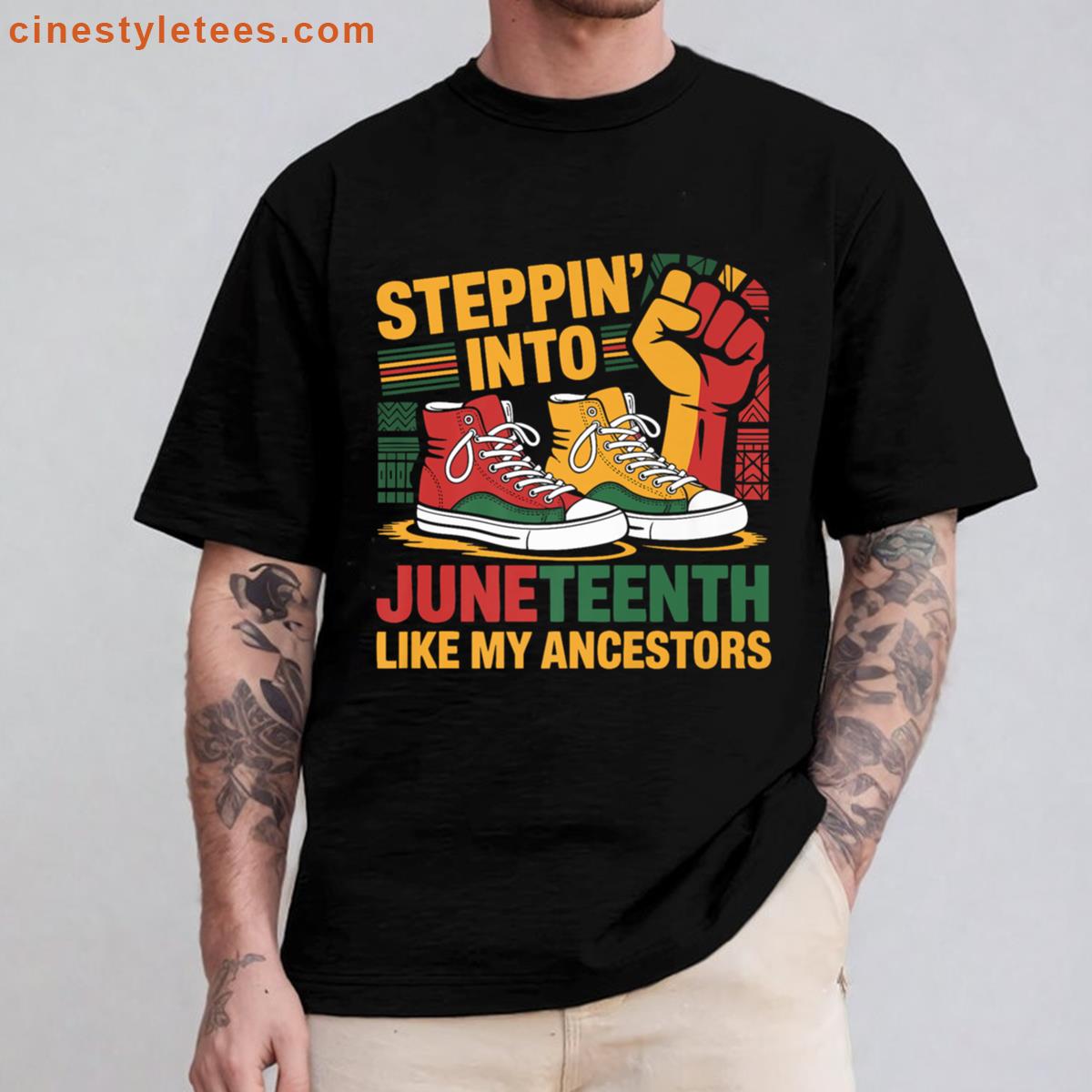 Steppin Juneteenth Premium Shirt