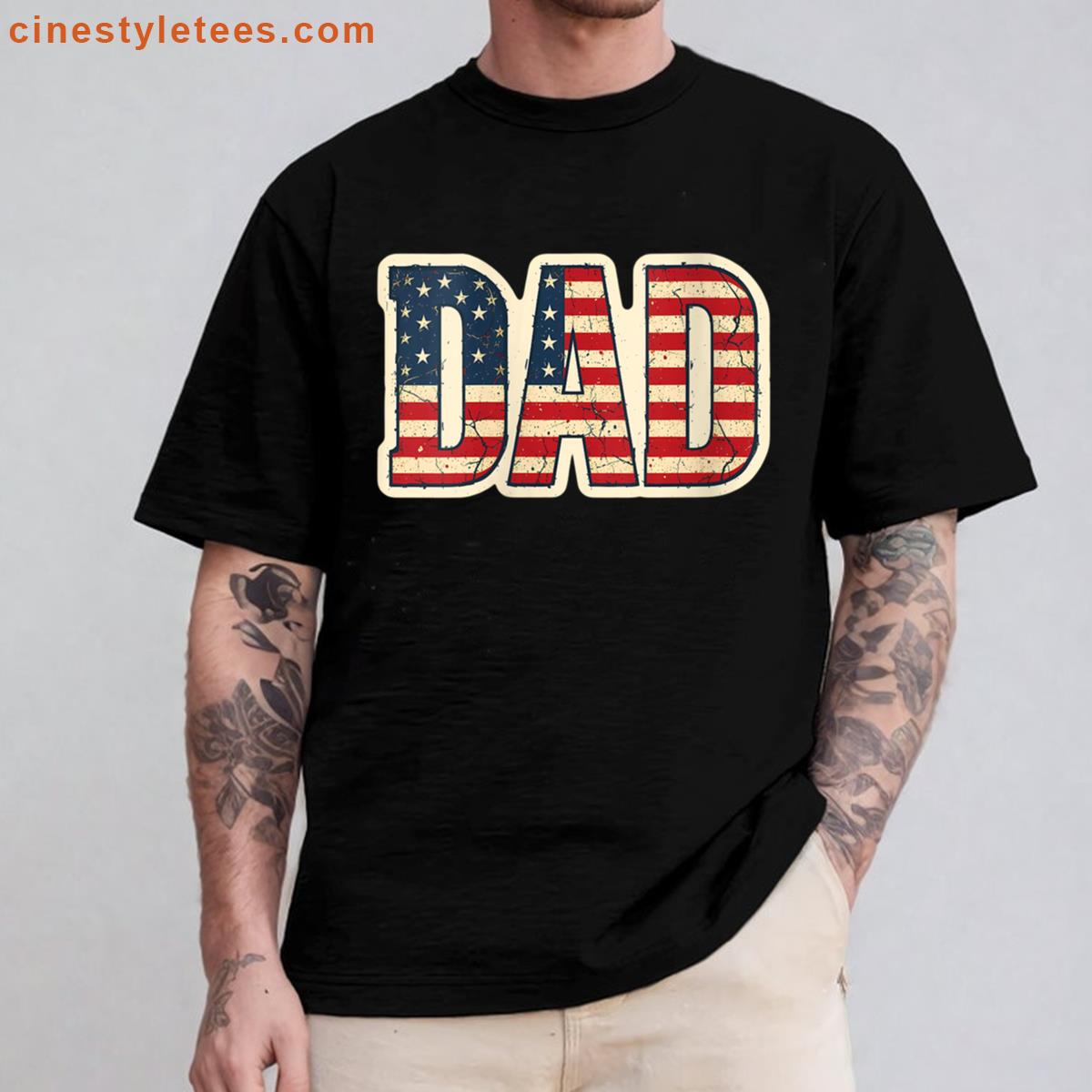 Womens Vintage American Dad Shirt