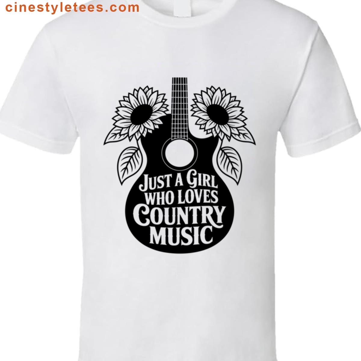 Country Music Girl Guitar Shirt