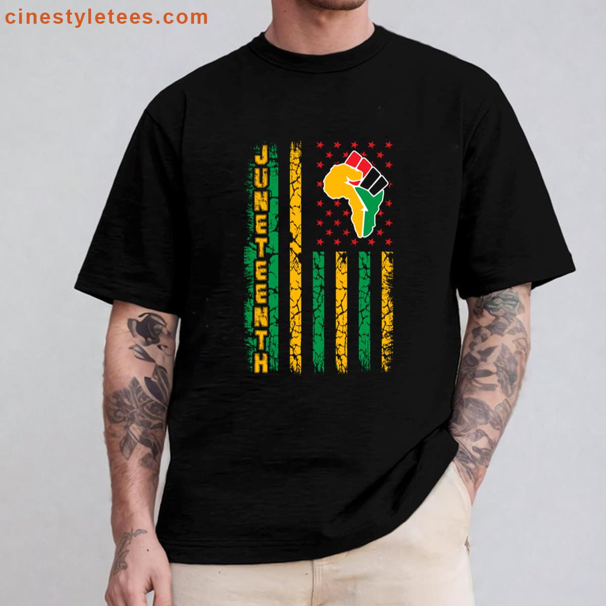 Juneteenth Flag Fist Shirt