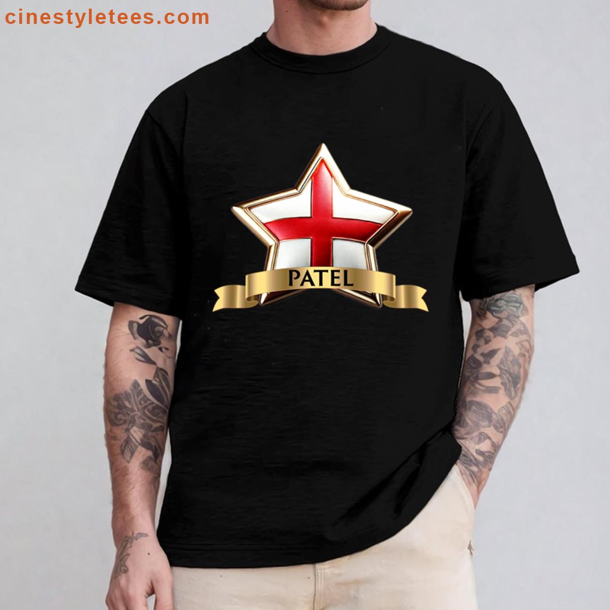 Patel Star Design National Crest Shirt