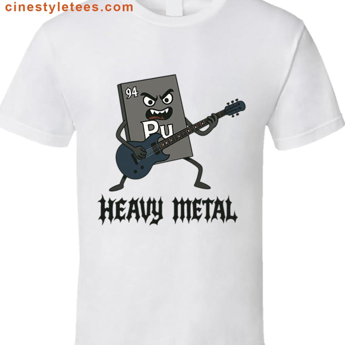 Periodic Table Plutonium Heavy Metal Shirt