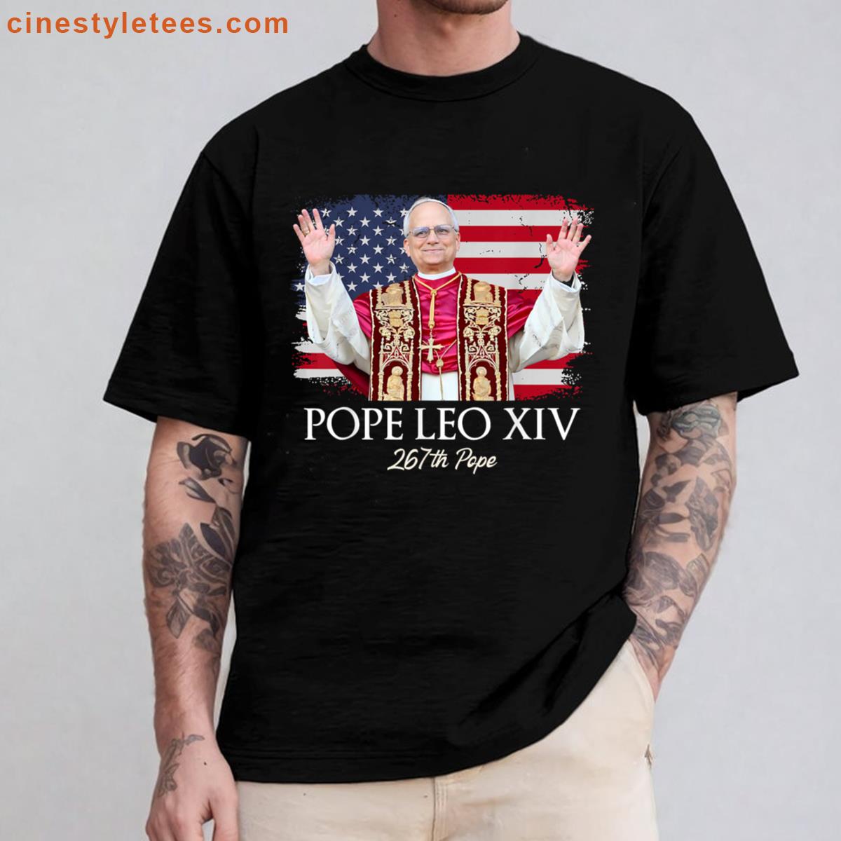 Pope Leo Xiv American History Shirt