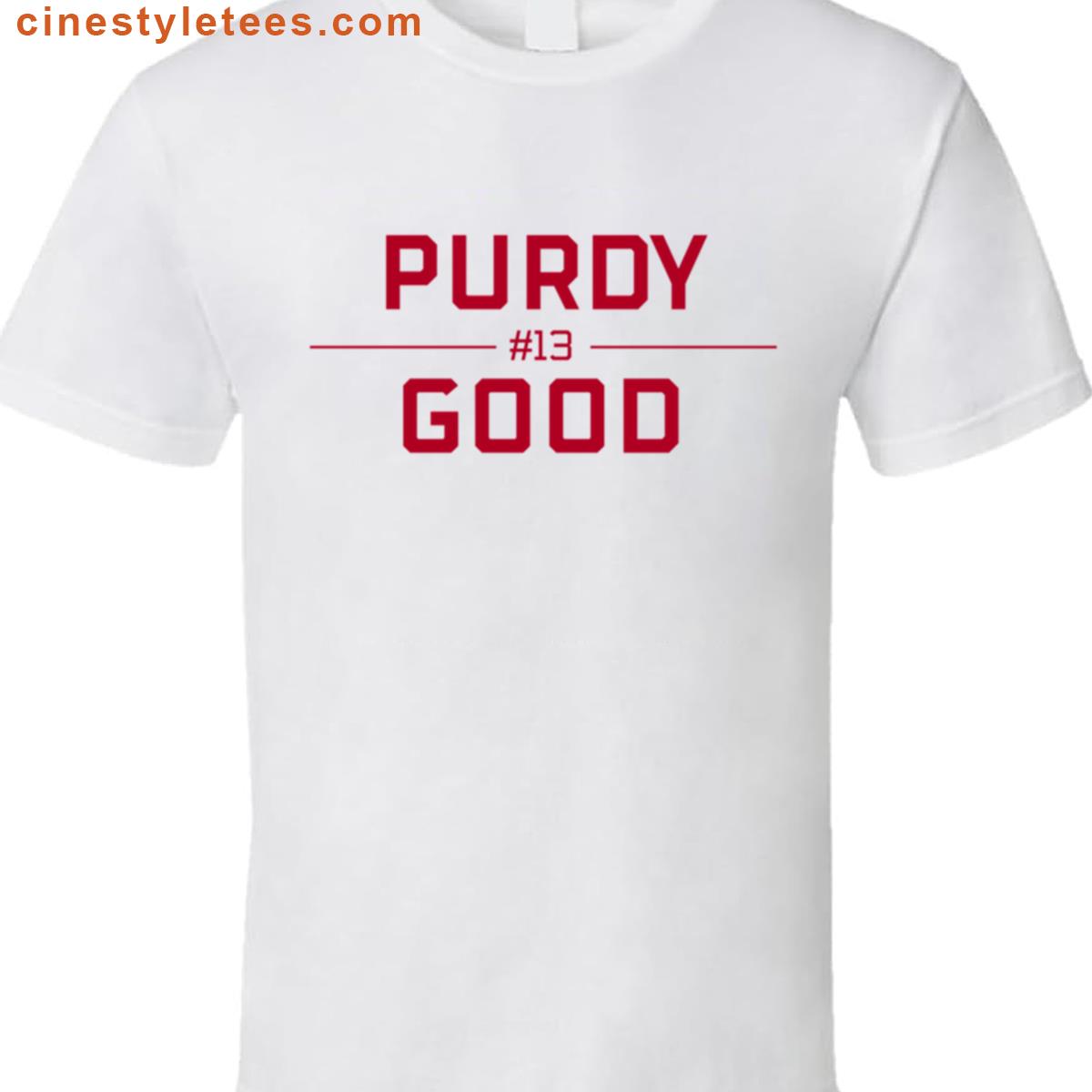 Purdy Good Red Block Letters Shirt