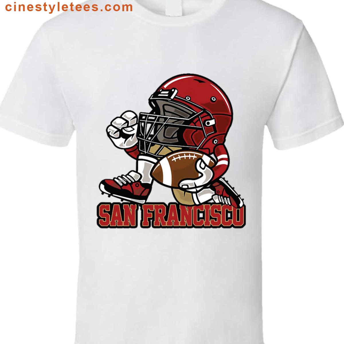 San Francisco Football Helmet Design Shirt