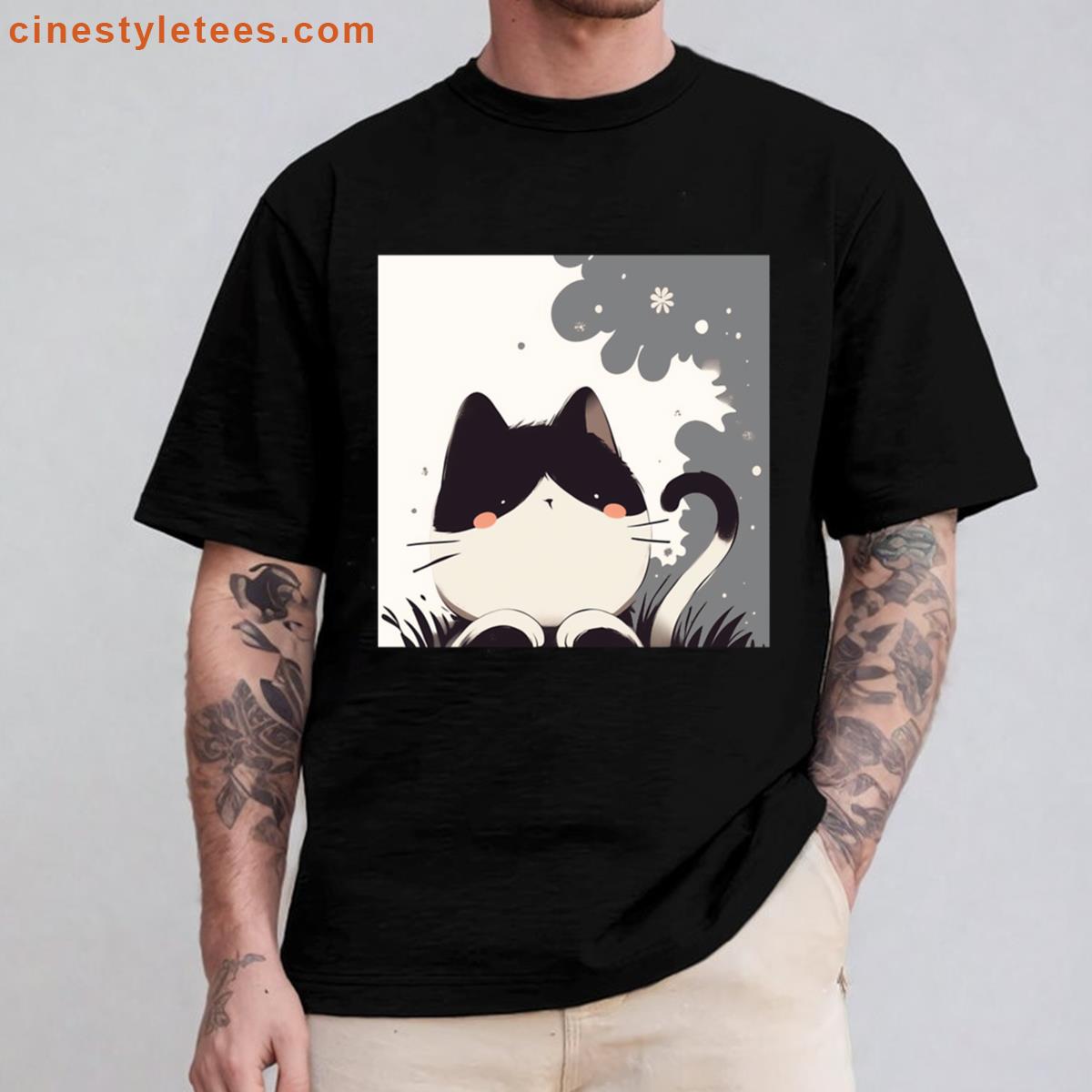 The Kitten Expression Grass Shirt