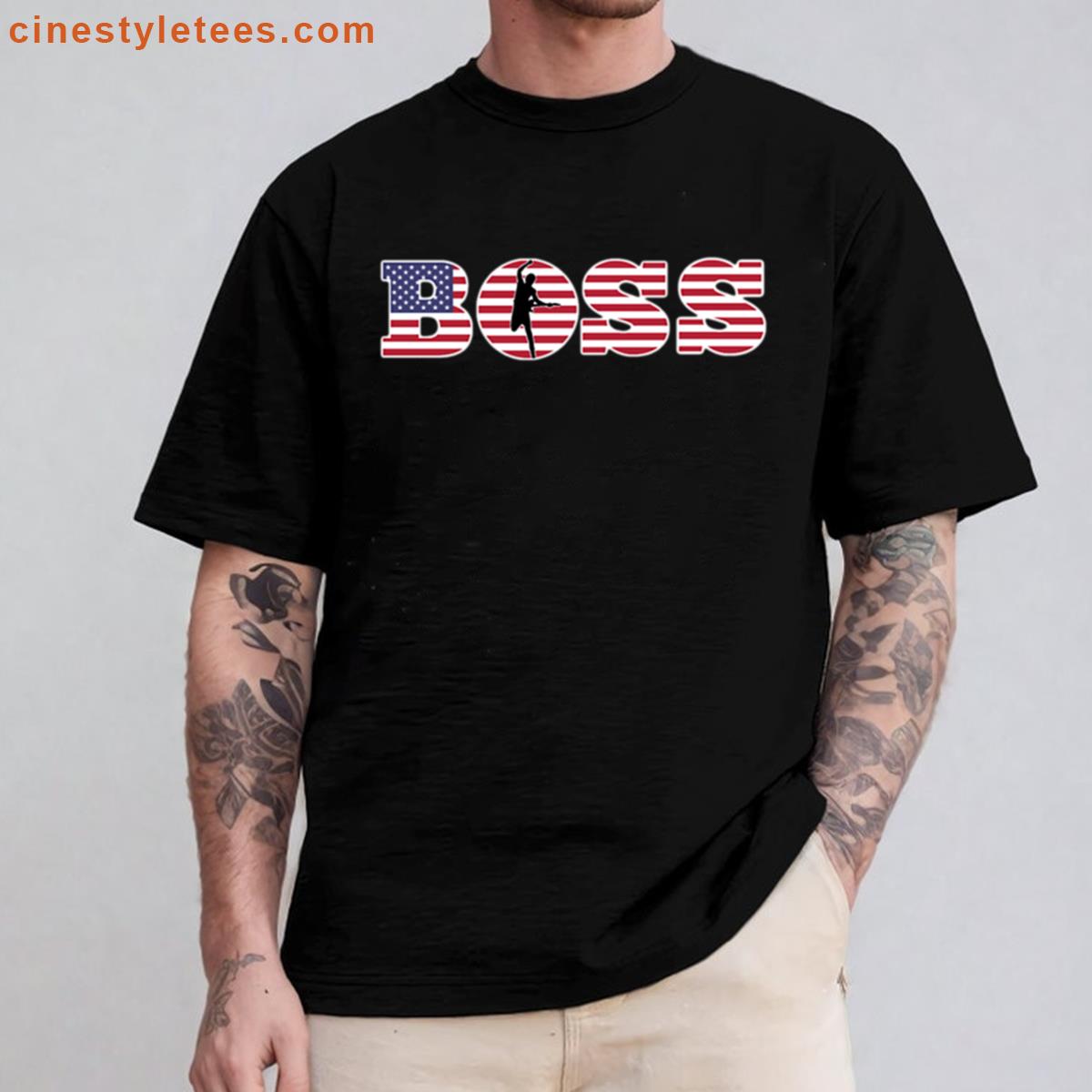 Boss Us Flag Shirt