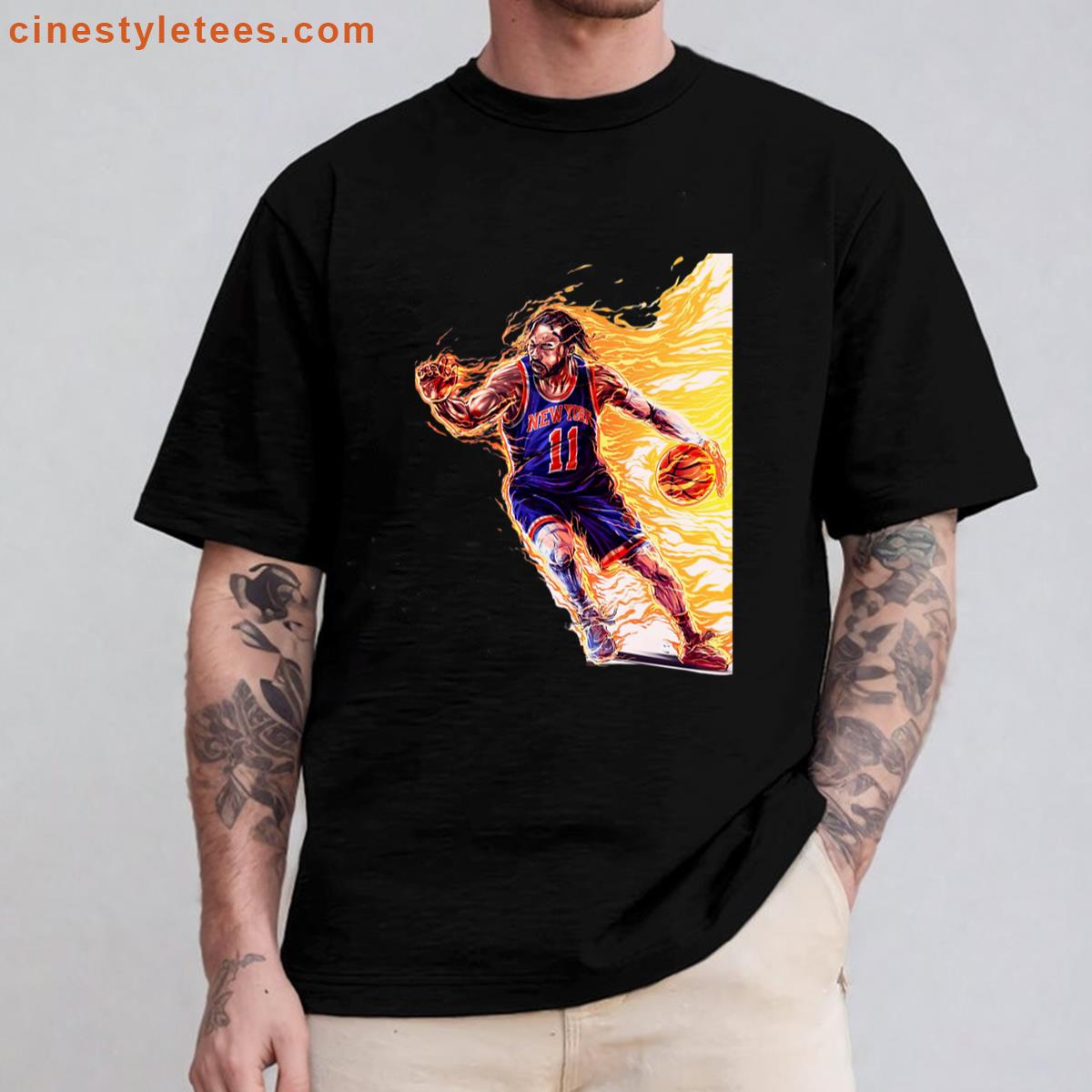 Jalen Fire Graphic Tee Shirt