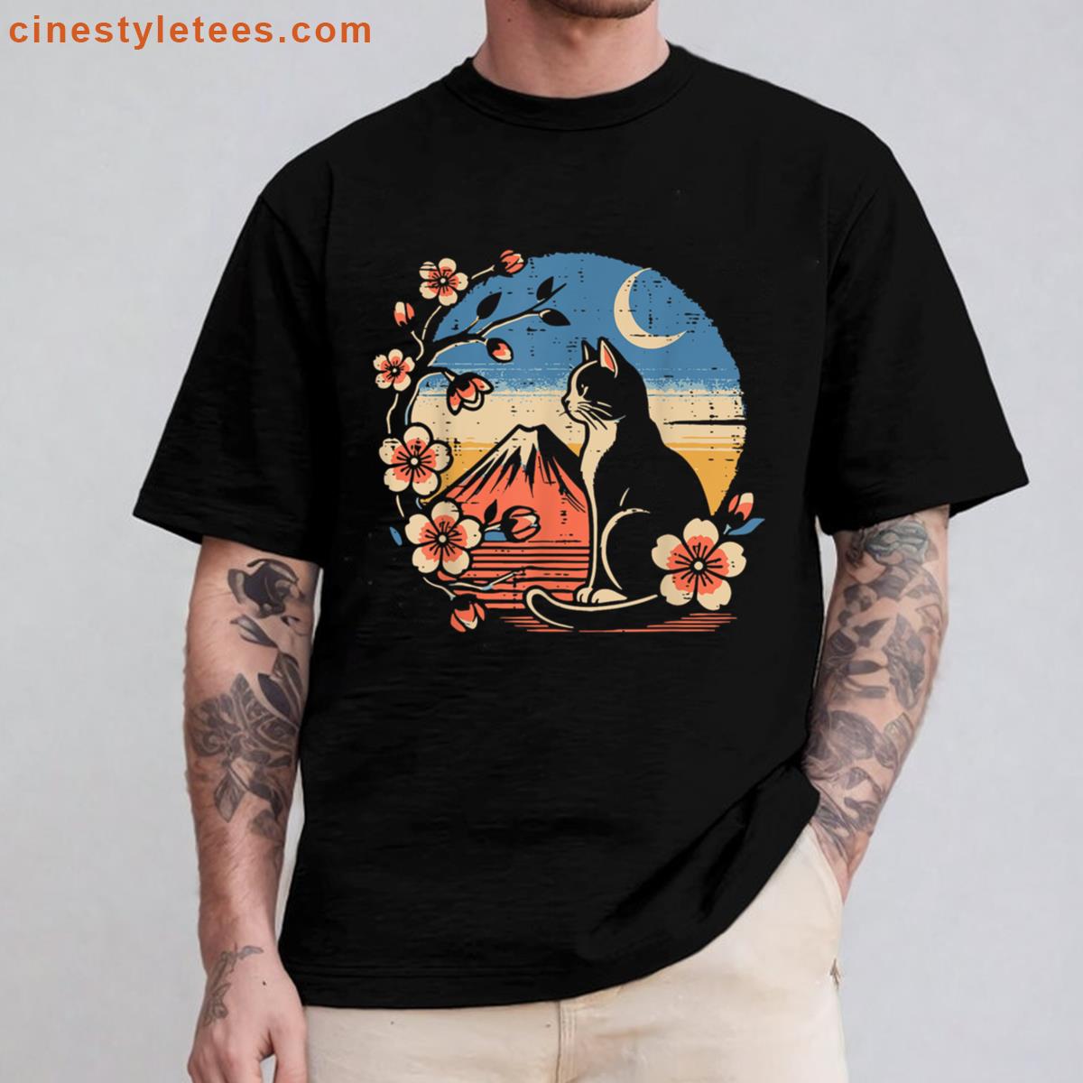 Japanese Tuxedo Cat Shirt