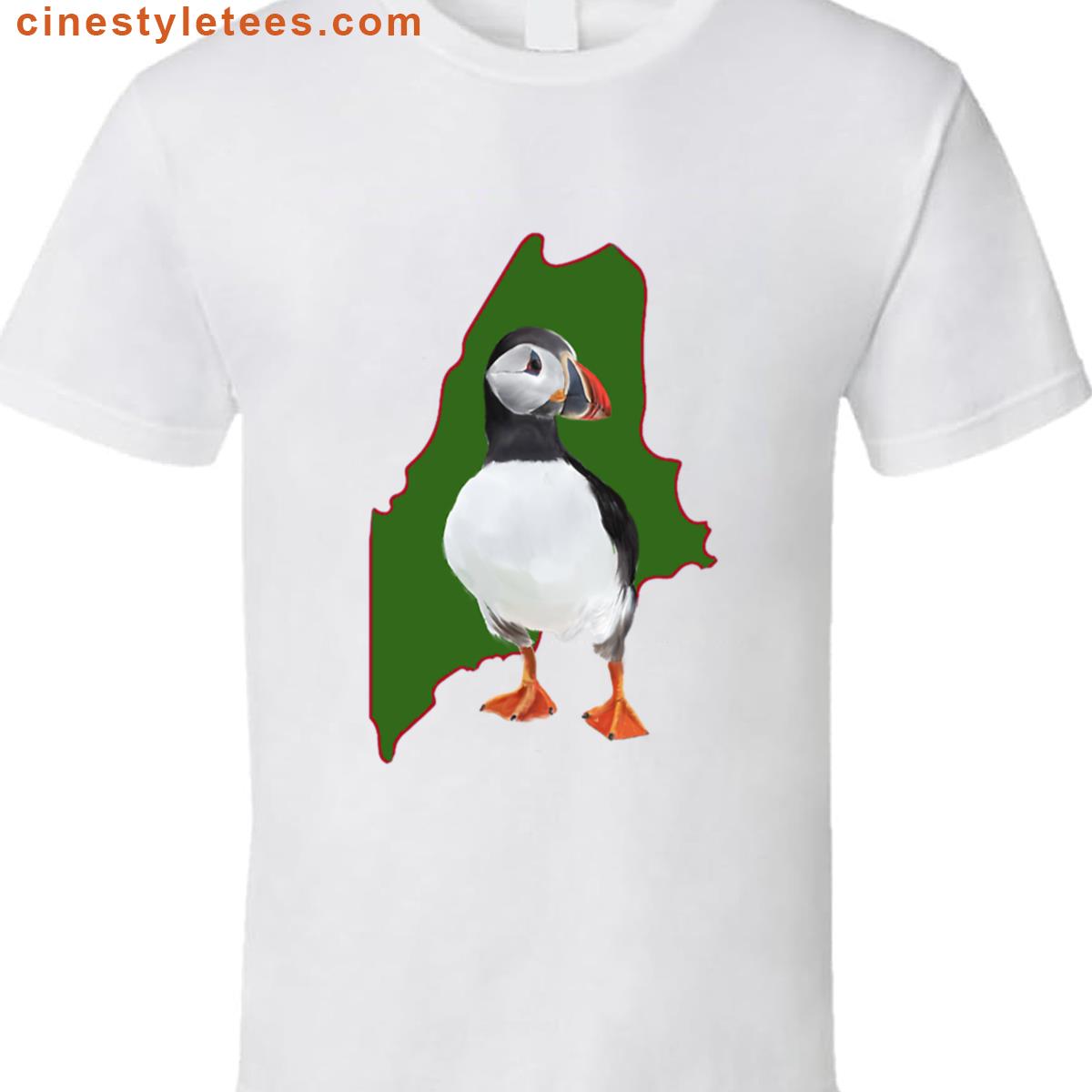 Maine Puffin Graphic Tee Shirt