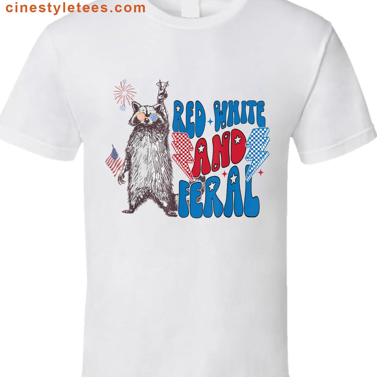 Raccoon 4th Of July Shirt