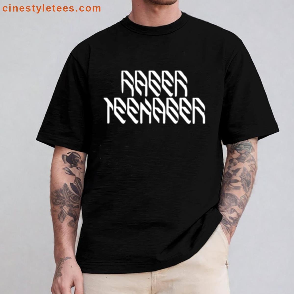 Rager Teenager White Sticker Shirt
