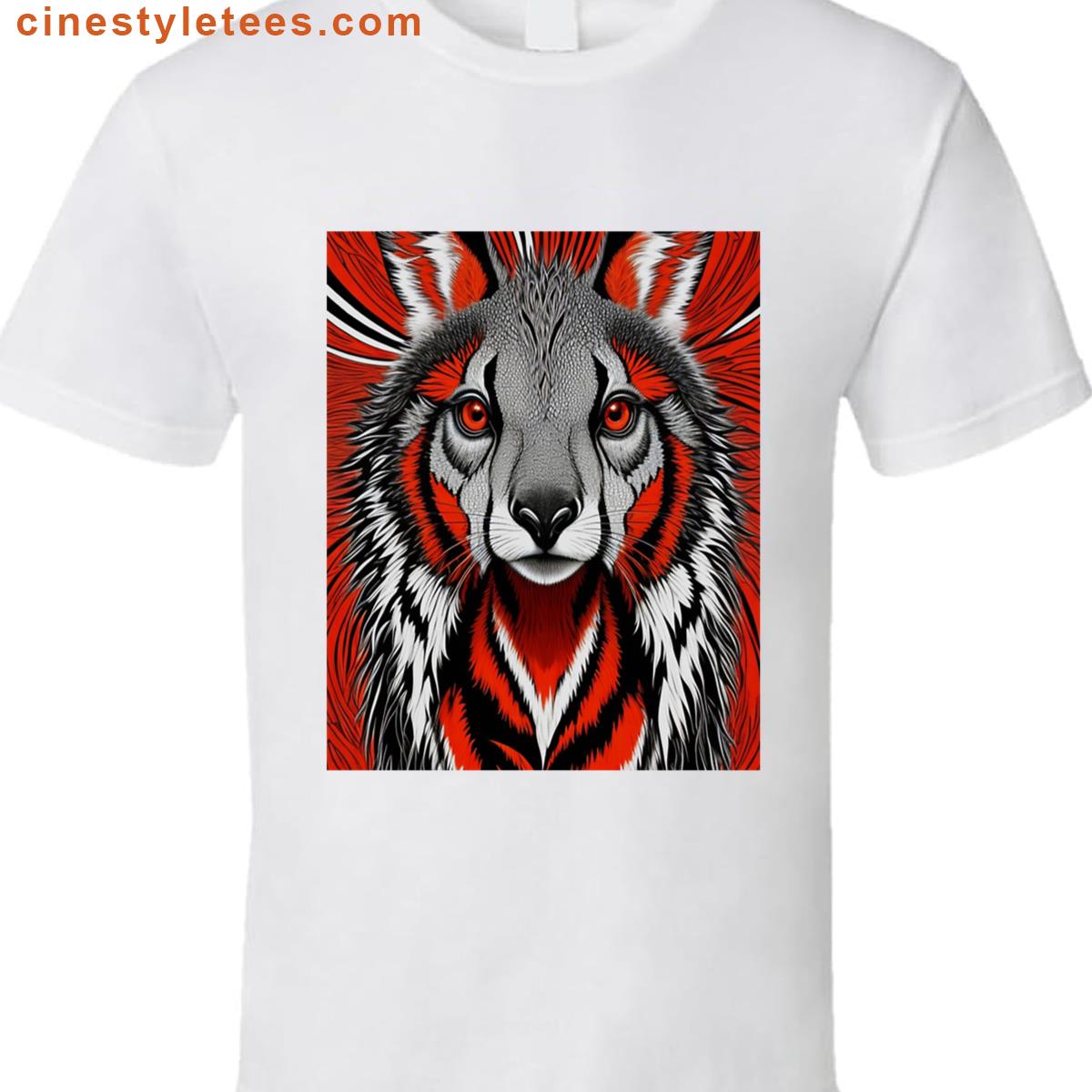 Red Kangaroo Outback Graphic Tee Shirt