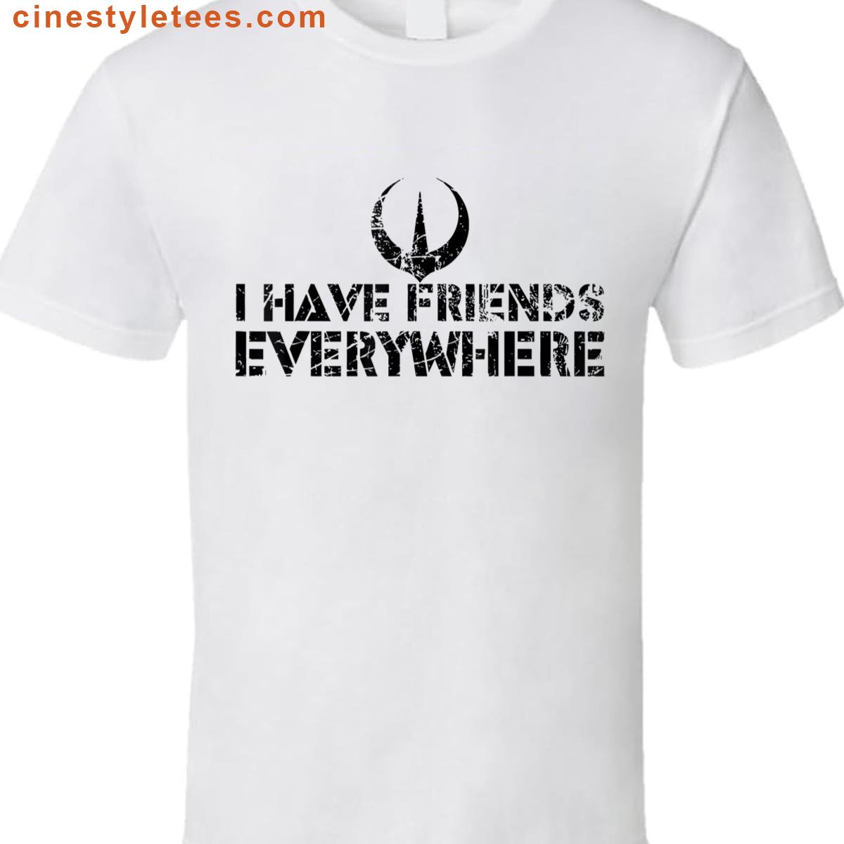 Retro Minimalist Friends Everywhere Shirt