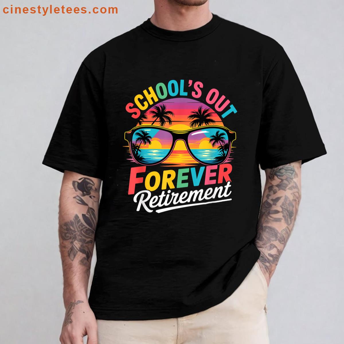 Schools Out Forever Teacher Retirement Shirt
