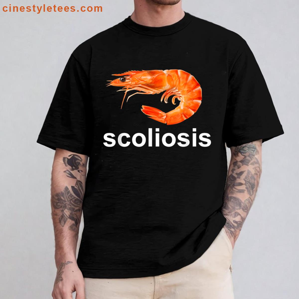 Scoliosis Shrimp Meme Shirt