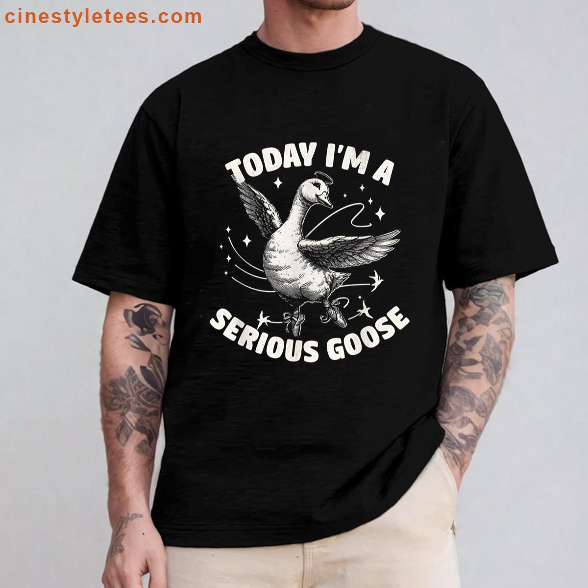 Serious Goose Funny Shirt