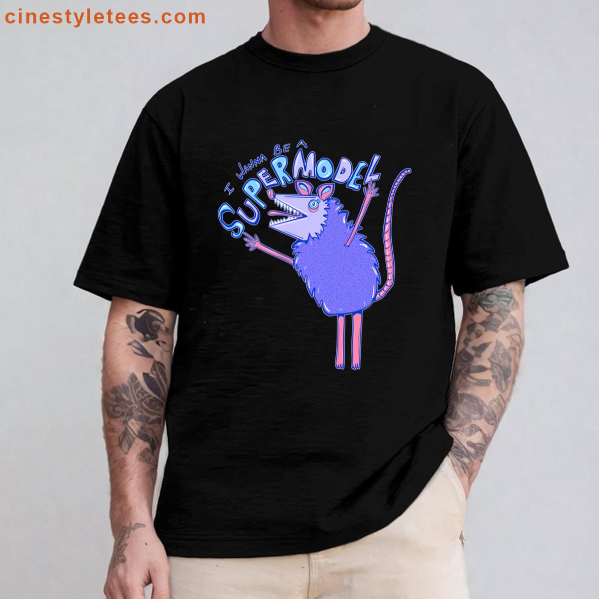 Supermodel Possum Oversized Shirt